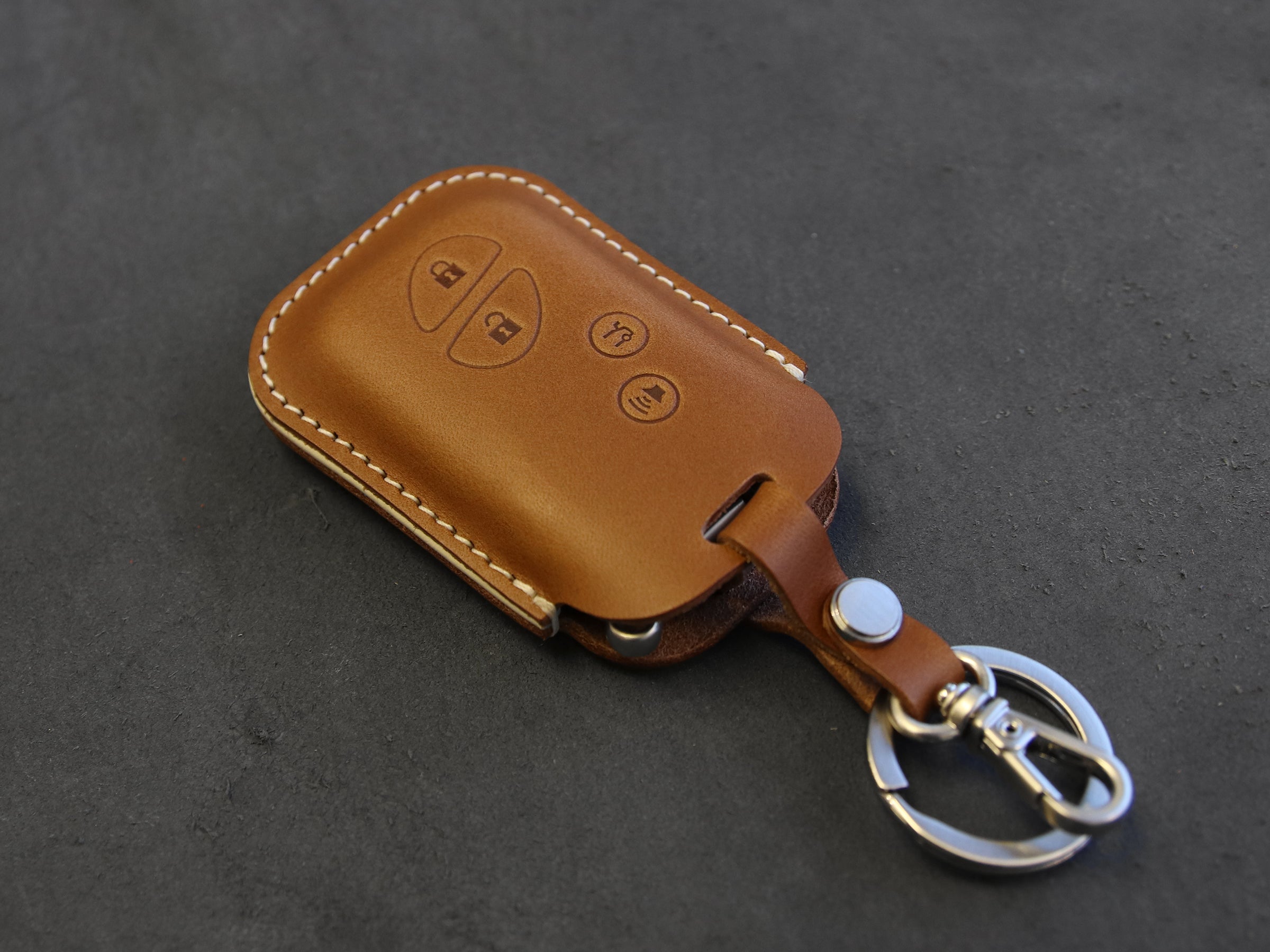 LEXUS Series [3] Key fob Cover -RX350 IS250 GS300 GX460 GS460 IS350 IS-C IS-F LS600h ES350 - Italian Veg-Tanned Leather