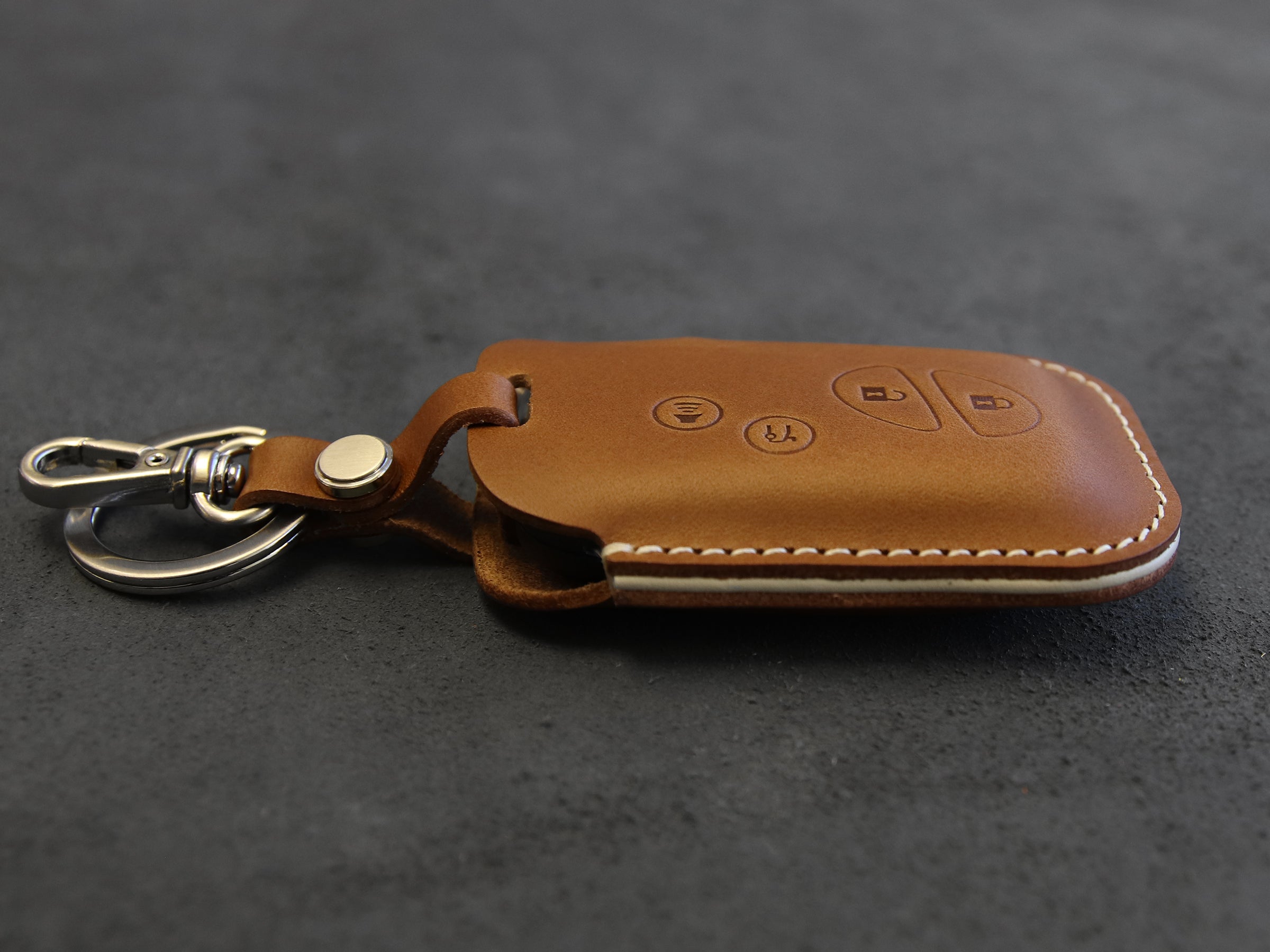 LEXUS Series [3] Key fob Cover -RX350 IS250 GS300 GX460 GS460 IS350 IS-C IS-F LS600h ES350 - Italian Veg-Tanned Leather