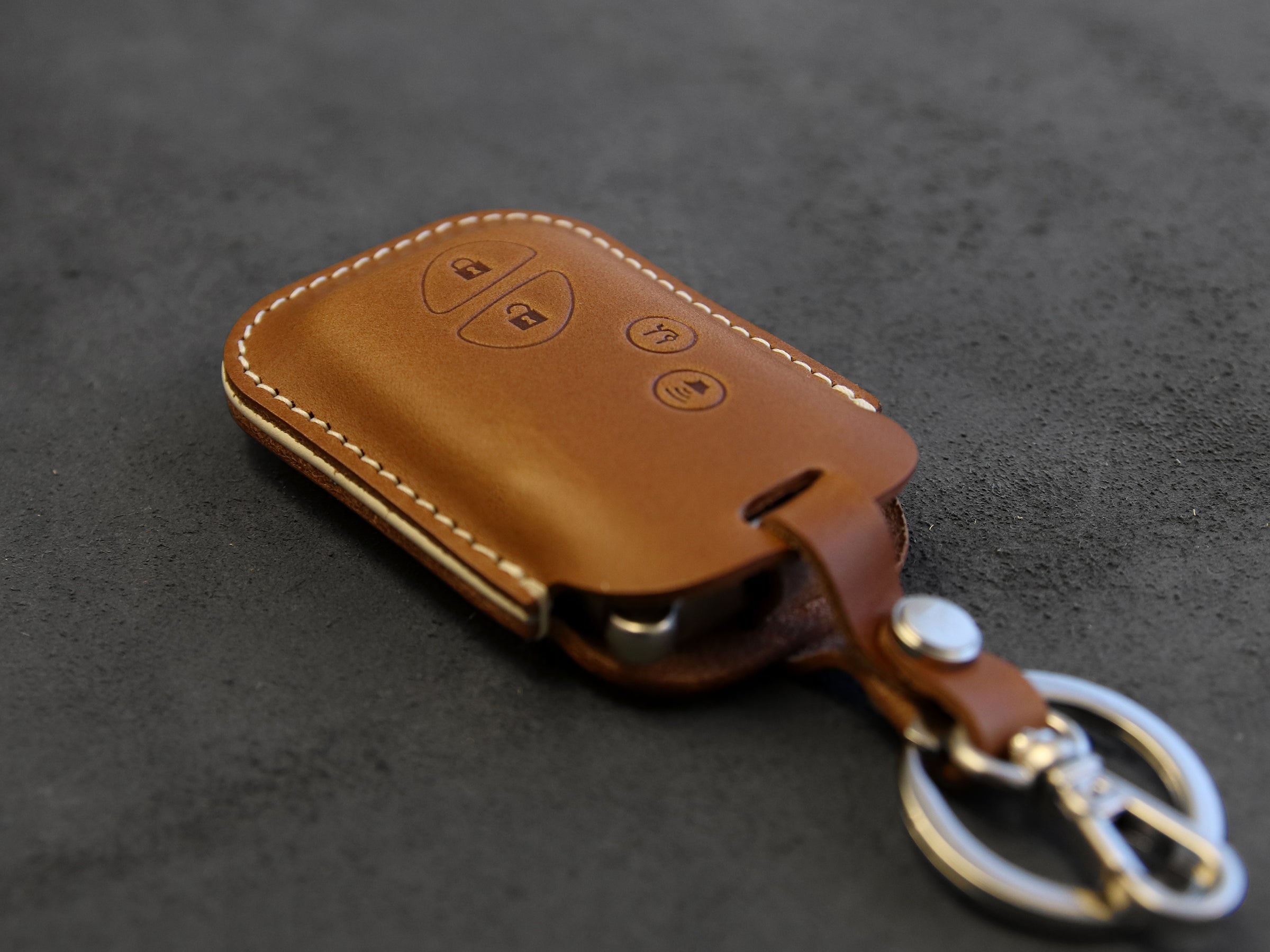 LEXUS Series [3] Key fob Cover -RX350 IS250 GS300 GX460 GS460 IS350 IS-C IS-F LS600h ES350 - Italian Veg-Tanned Leather