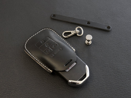 YONUFI for Hyundai Key Fob Cover Case Metal Smart Key Holder Protector  Compatible for Tucson Santa fe Sonata 2020-2024 (HYJ7-Silver)