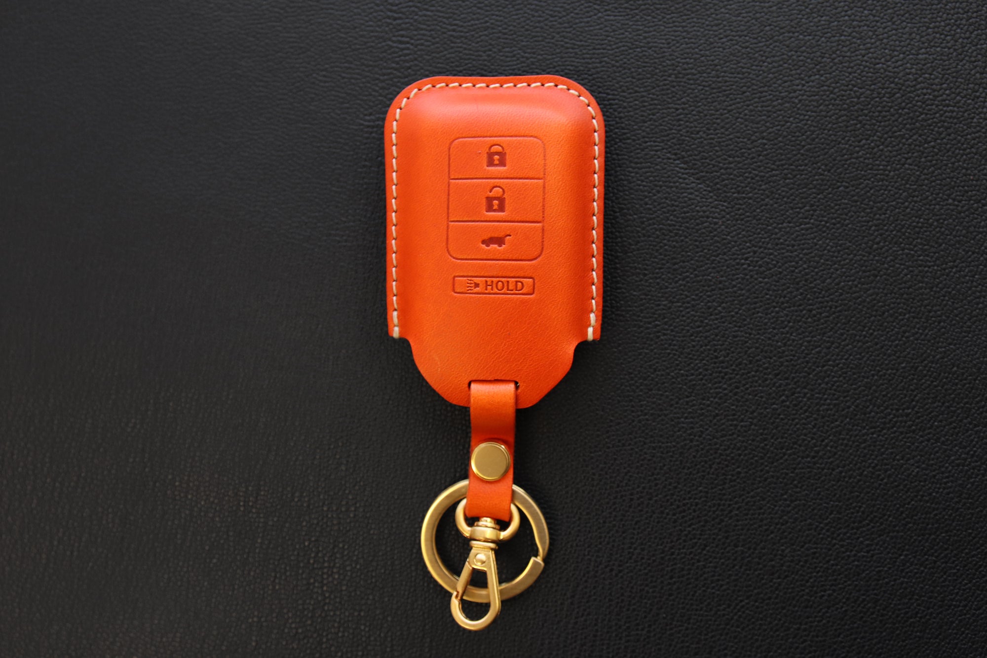 Honda [1-4] Key Fob Leather Case Fits Accord Civic Ridgeline HRV Accord CR-V Insight Pilot