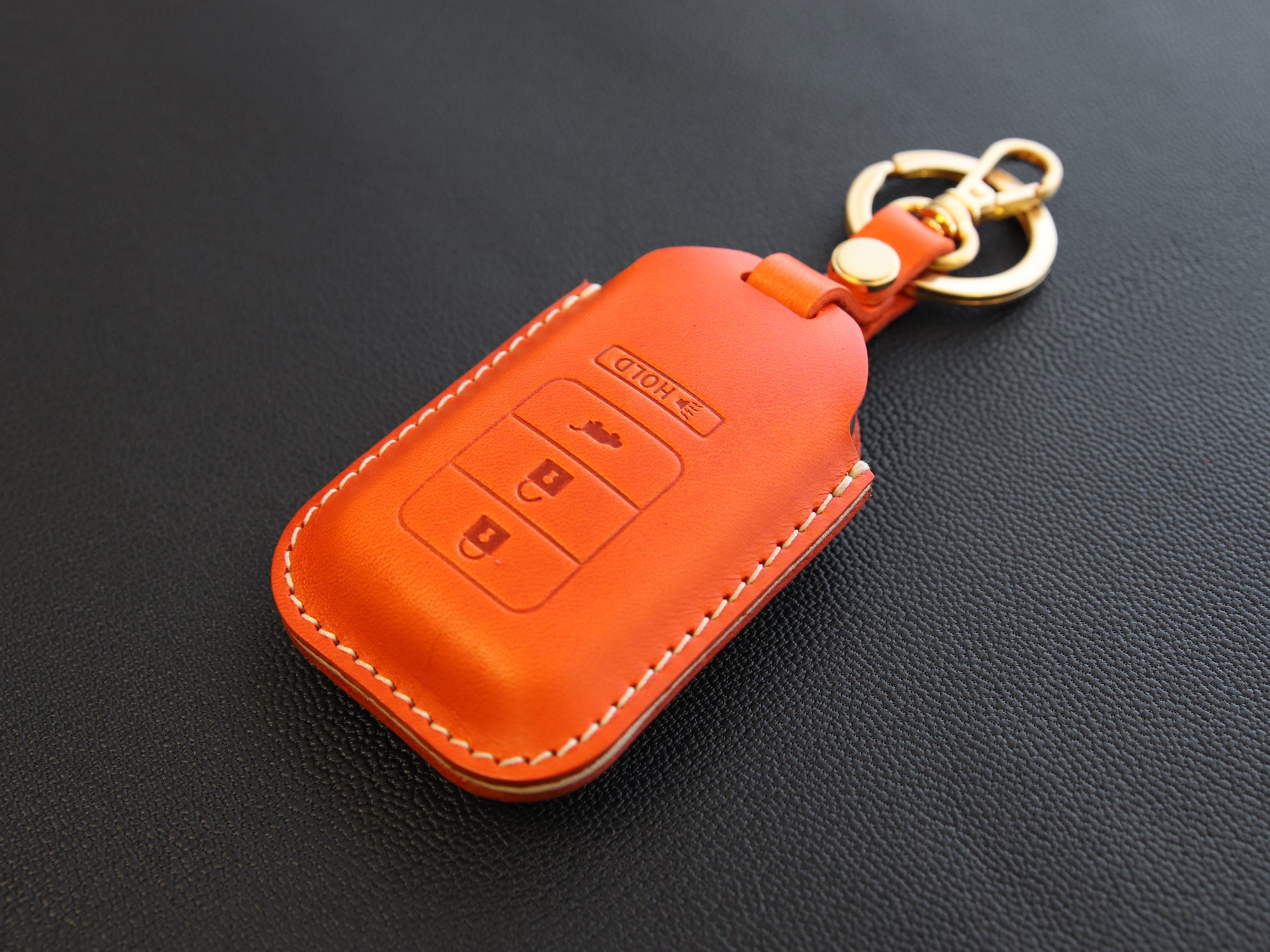 Honda [1-4] Key Fob Leather Case Fits Accord Civic Ridgeline HRV Accord CR-V Insight Pilot