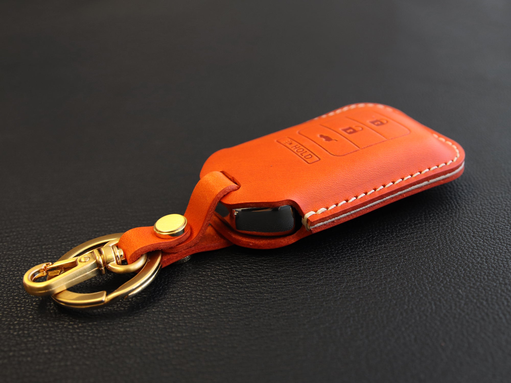Honda [1-4] Key Fob Leather Case Fits Accord Civic Ridgeline HRV Accord CR-V Insight Pilot