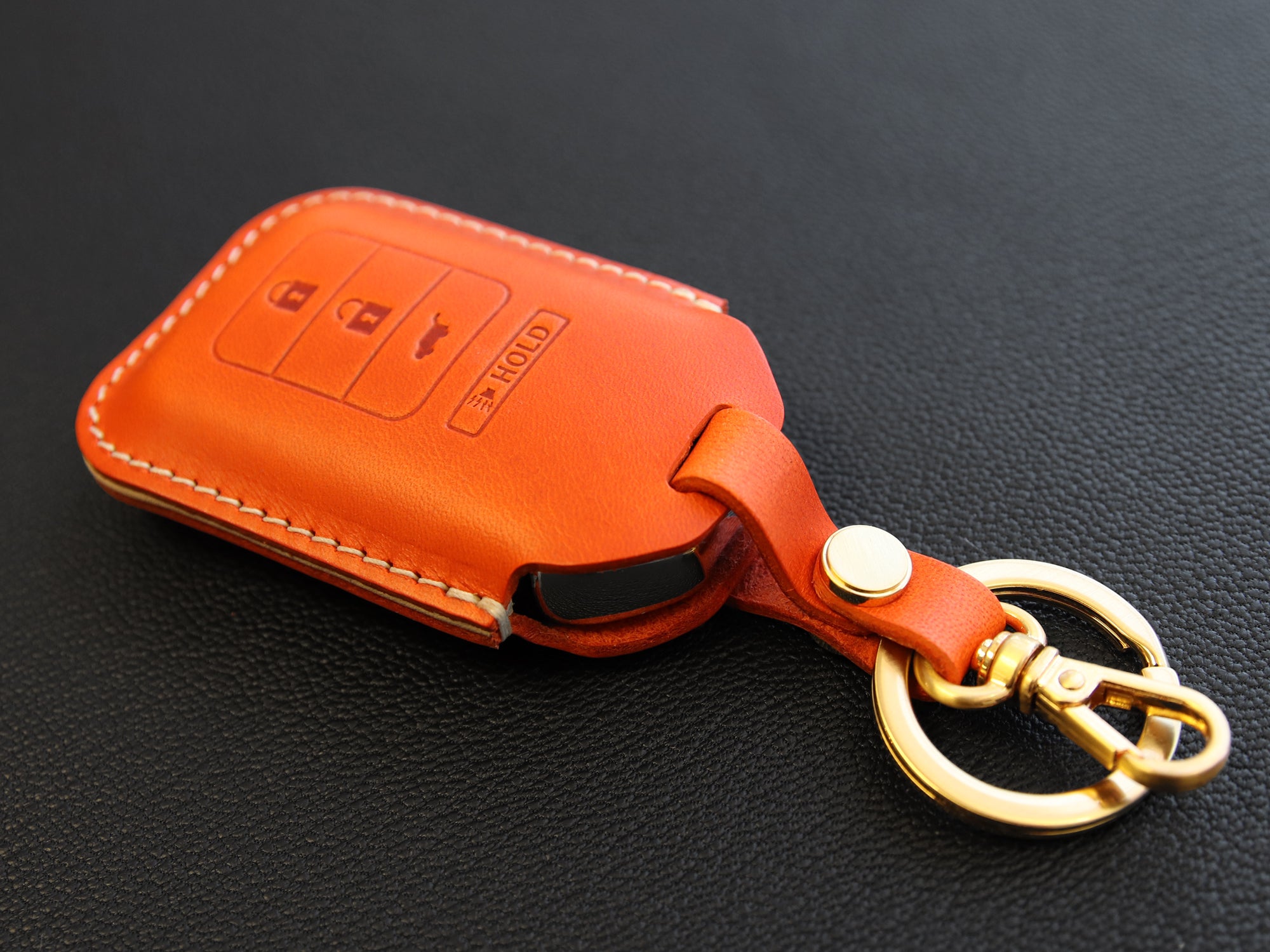 Honda [1-4] Key Fob Leather Case Fits Accord Civic Ridgeline HRV Accord CR-V Insight Pilot