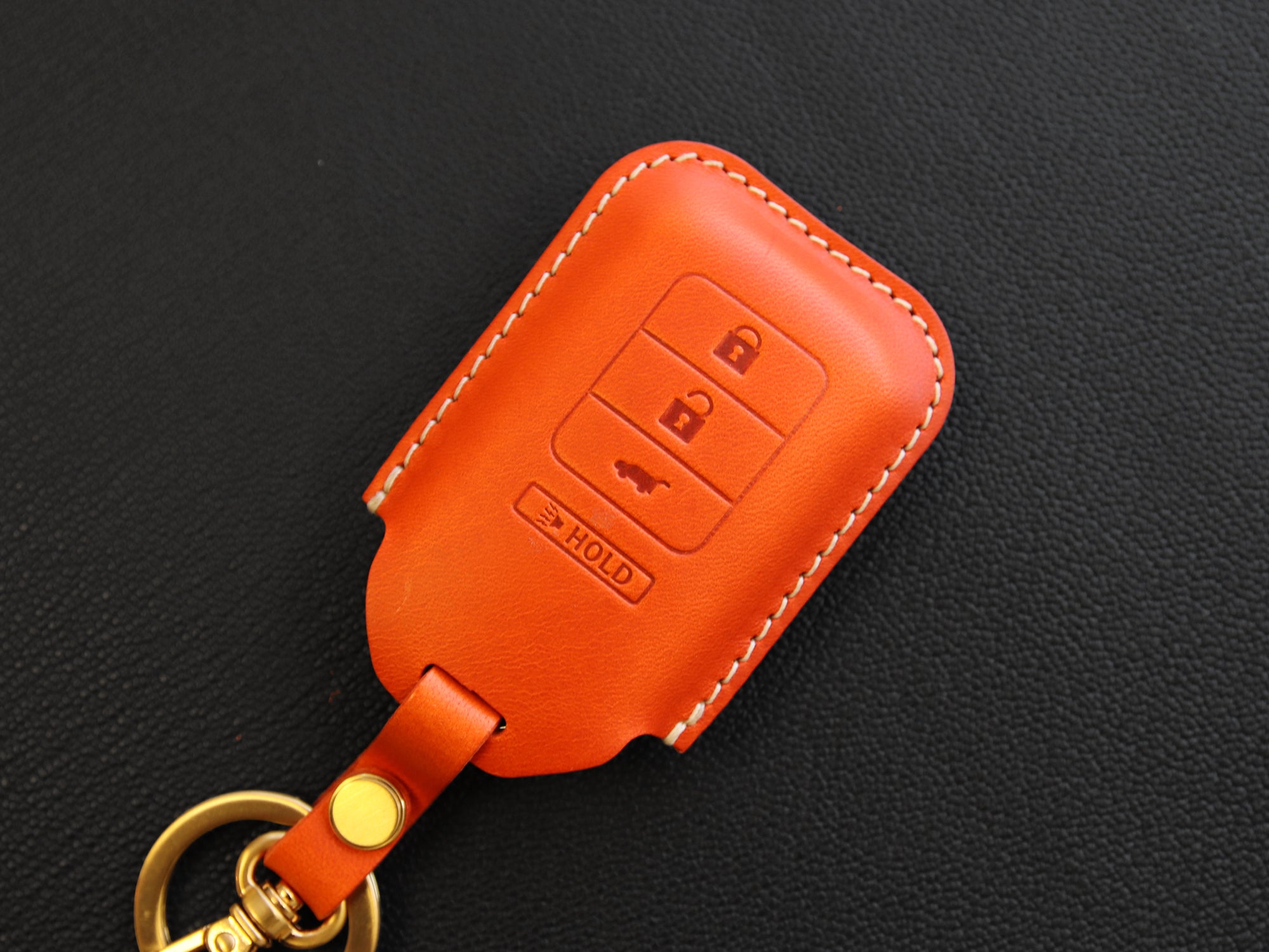 Honda [1-4] Key Fob Leather Case Fits Accord Civic Ridgeline HRV Accord CR-V Insight Pilot
