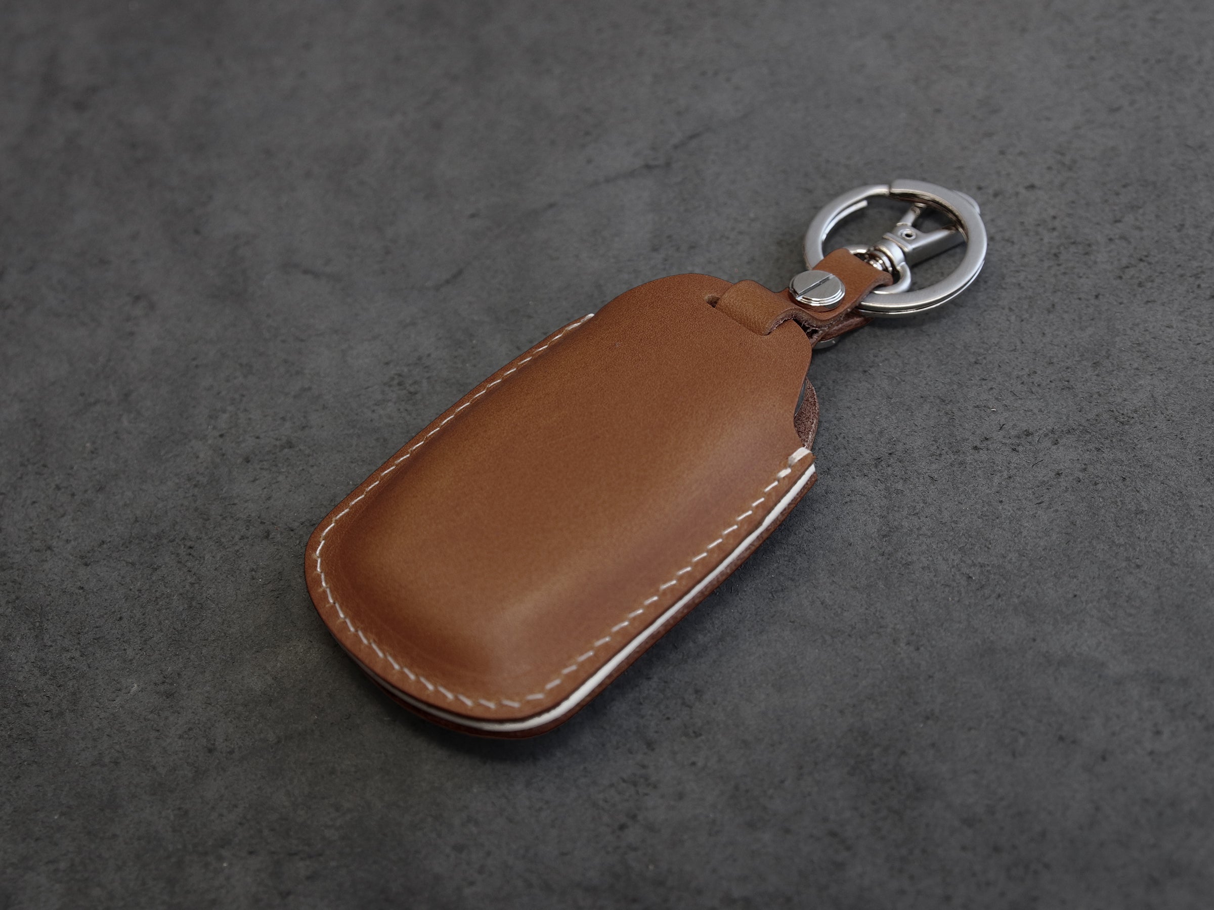 Hyundai [1-5] Key fob Cover - Palisade - Italian Veg-Tanned Leather - 5 buttons