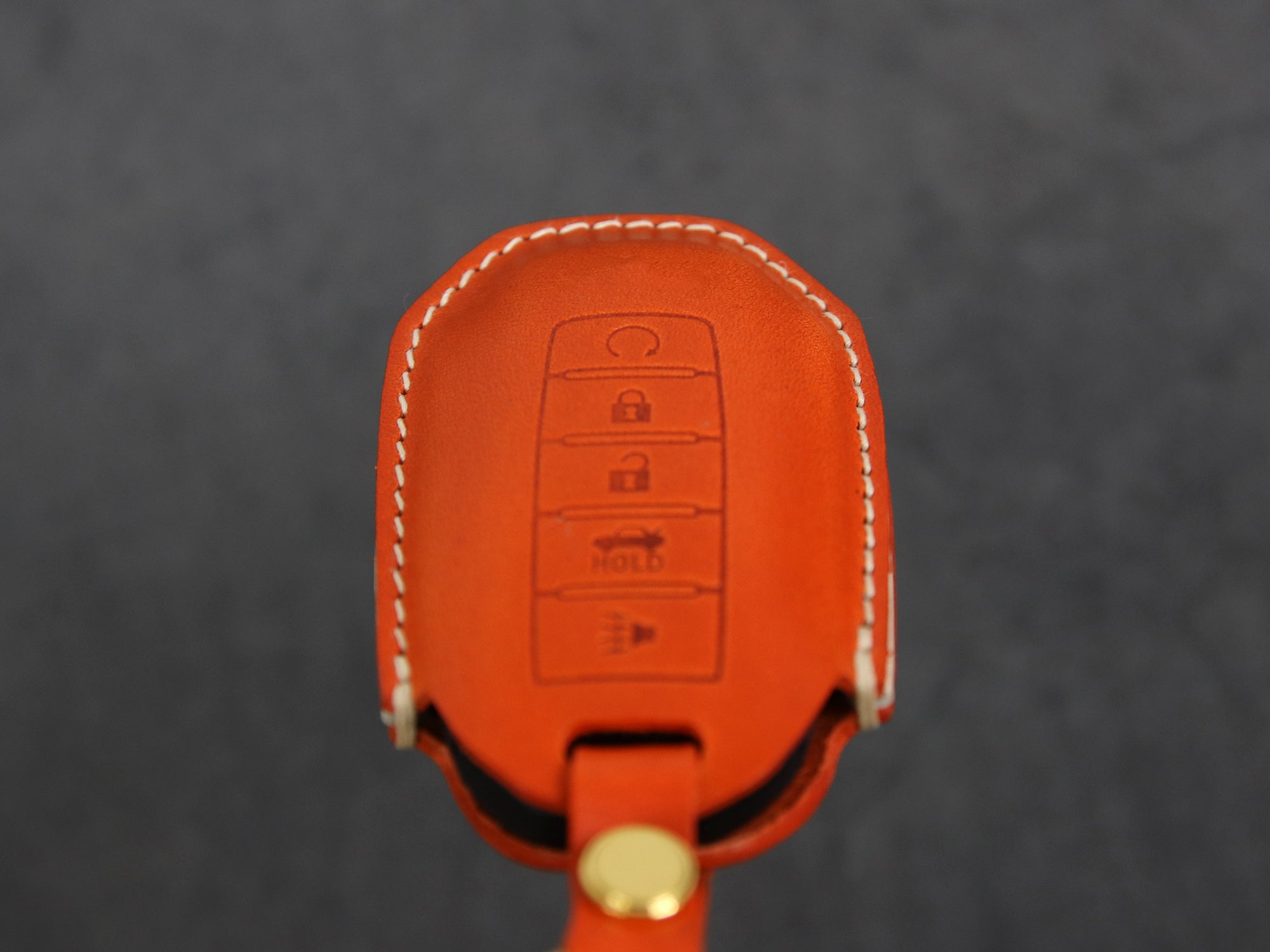 Infiniti [2-5] Key Cover Leather Case - QX60 Q50 - Italian Veg-tanned Leather - 5 Buttons
