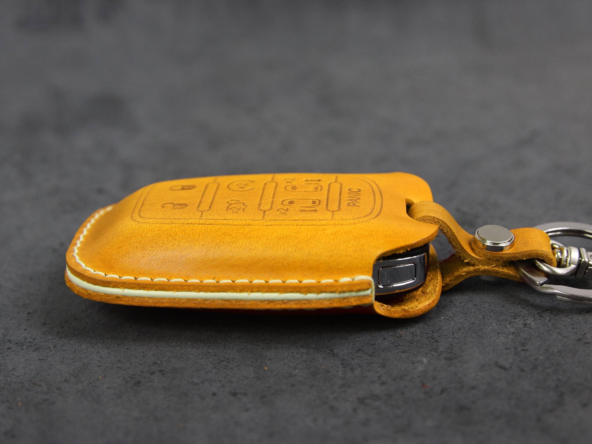 Chrysler [01-6B] Key Cover Leather Case - Pacifica - 6 Buttons