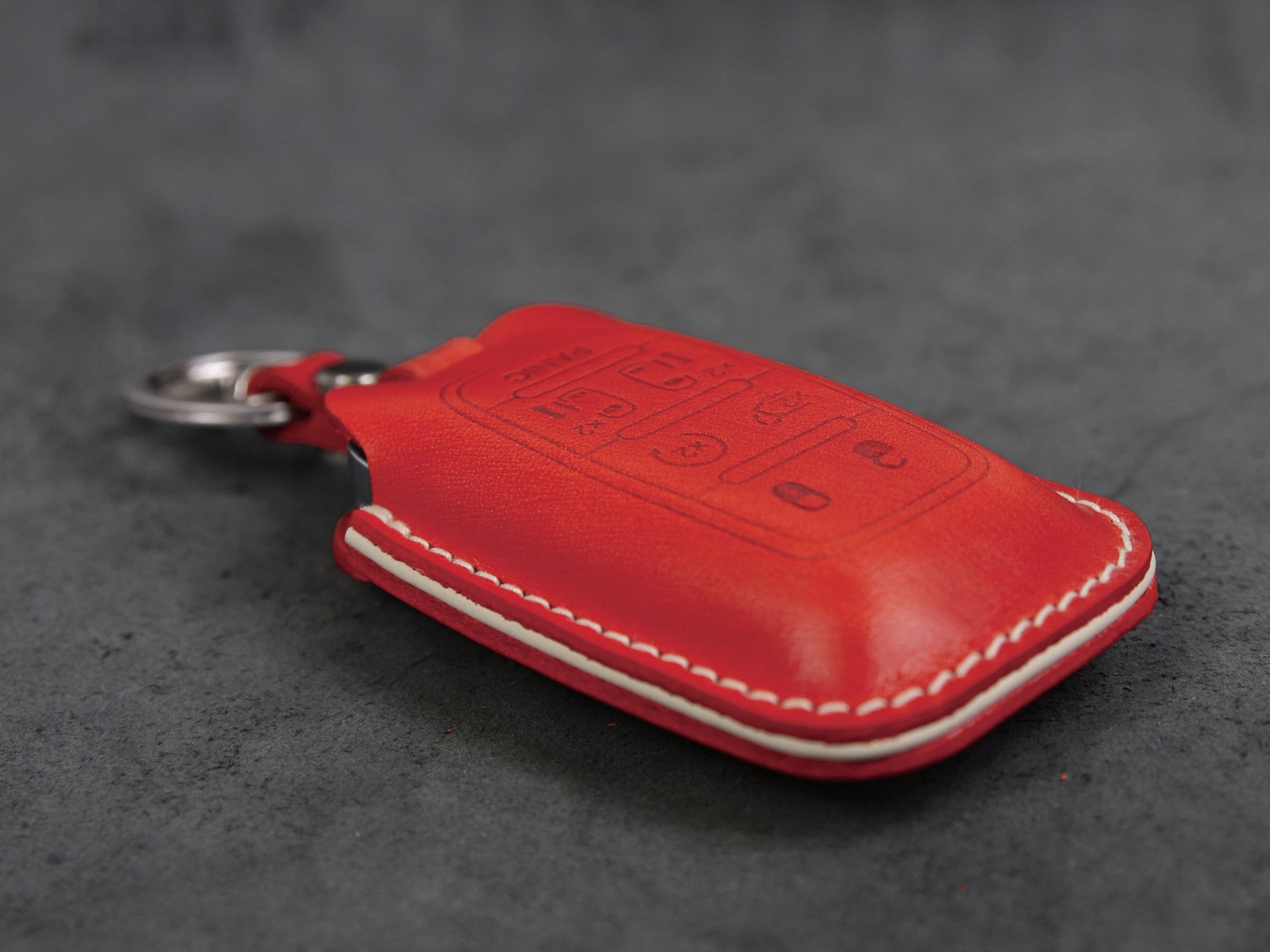 Chrysler [01-6B] Key Cover Leather Case - Pacifica - 6 Buttons