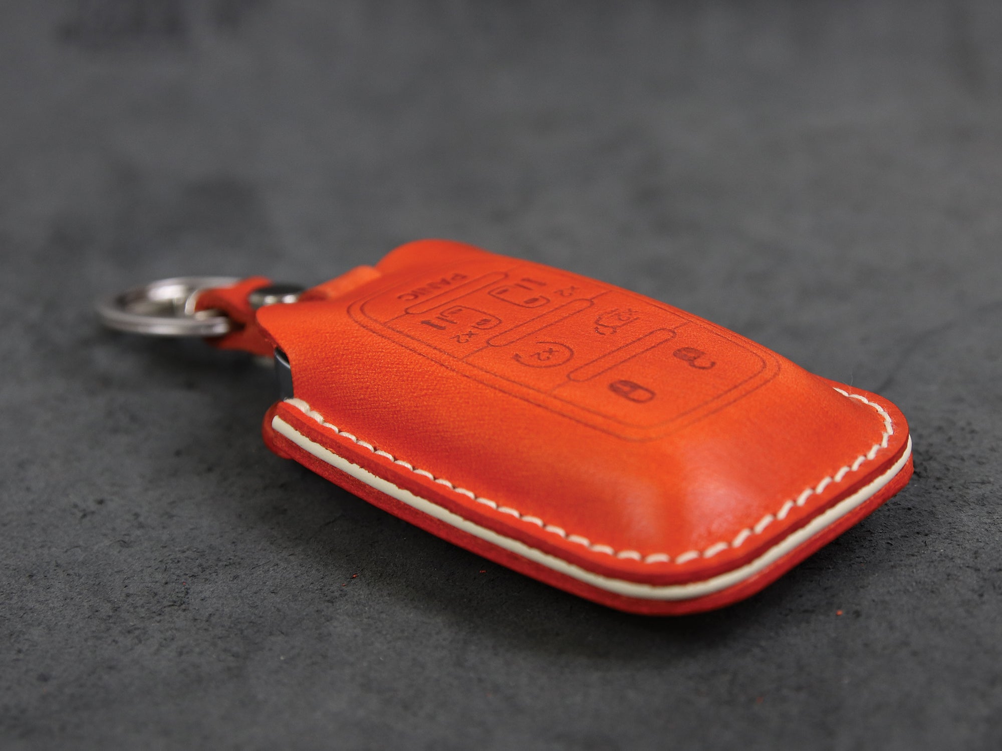 Chrysler [01-6B] Key Cover Leather Case - Pacifica - 6 Buttons
