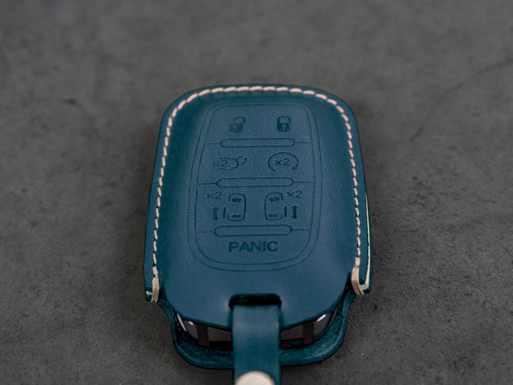 Chrysler [01-6B] Key Cover Leather Case - Pacifica - 6 Buttons