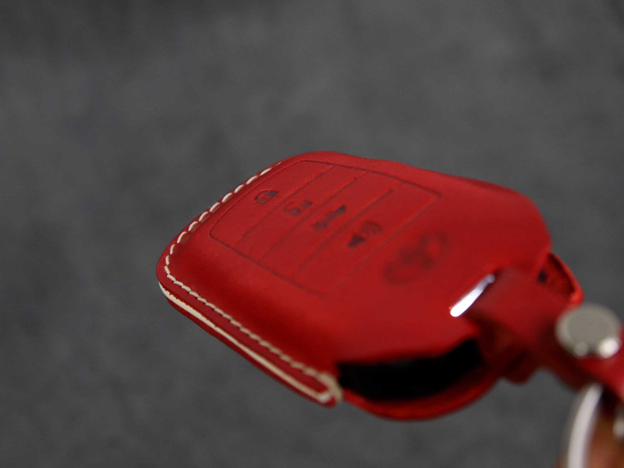 Toyota [3] Leather Key Case - Highlander, Avalon, Crown, Land Cruiser, Tundra, Camry, Corolla, RAV4 4 Buttons Cover -Italian Leather