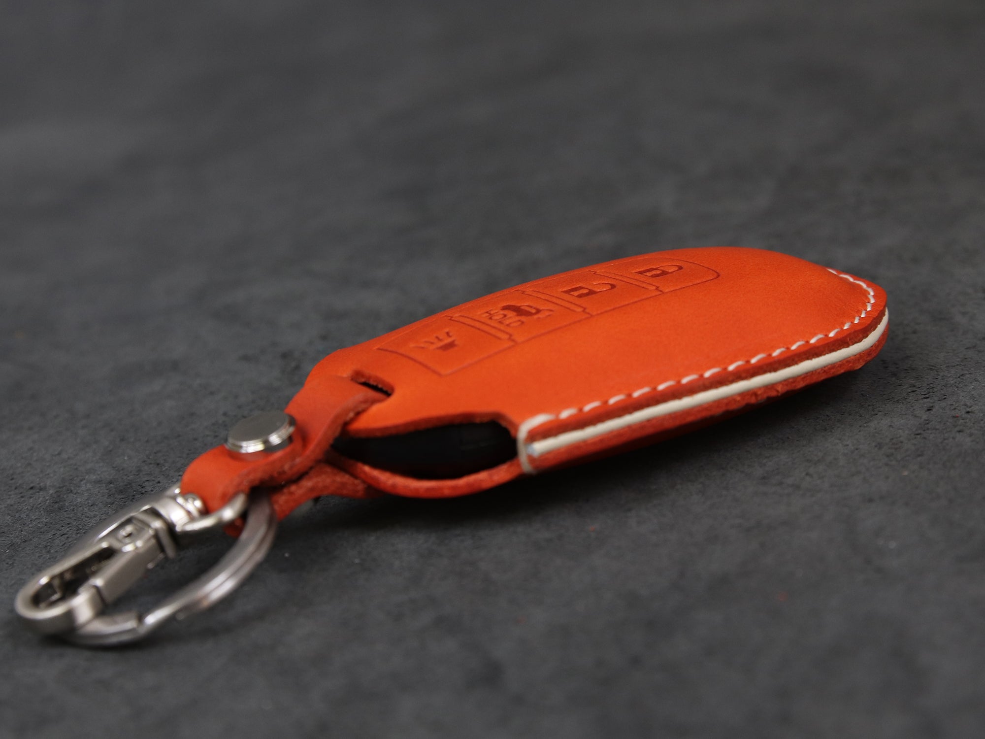 Infiniti [2-4] Leather Key Case - QX60 Q50 - Italian Veg-tanned Leather - 4 Buttons