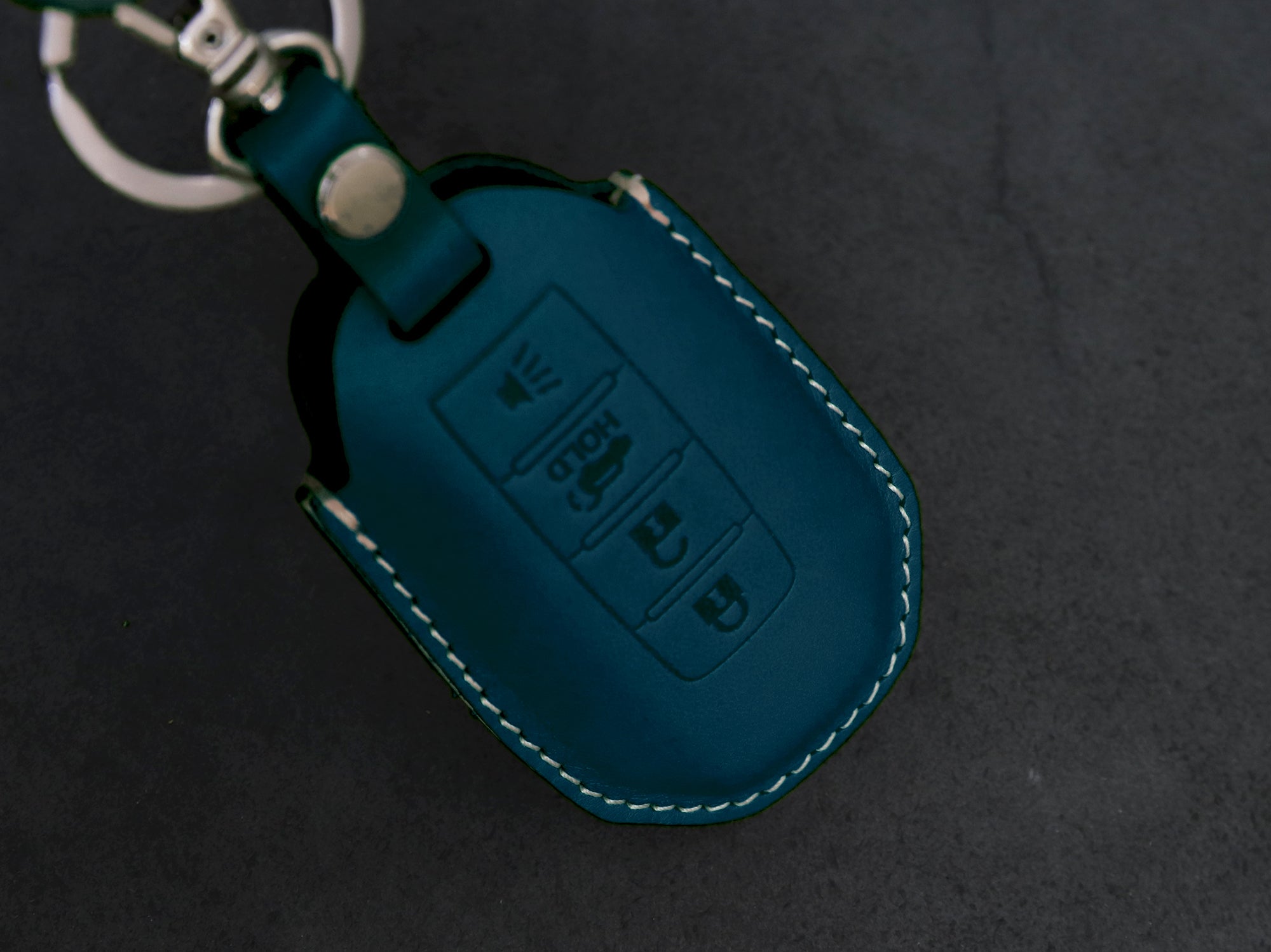 Infiniti [2-4] Leather Key Case - QX60 Q50 - Italian Veg-tanned Leather - 4 Buttons