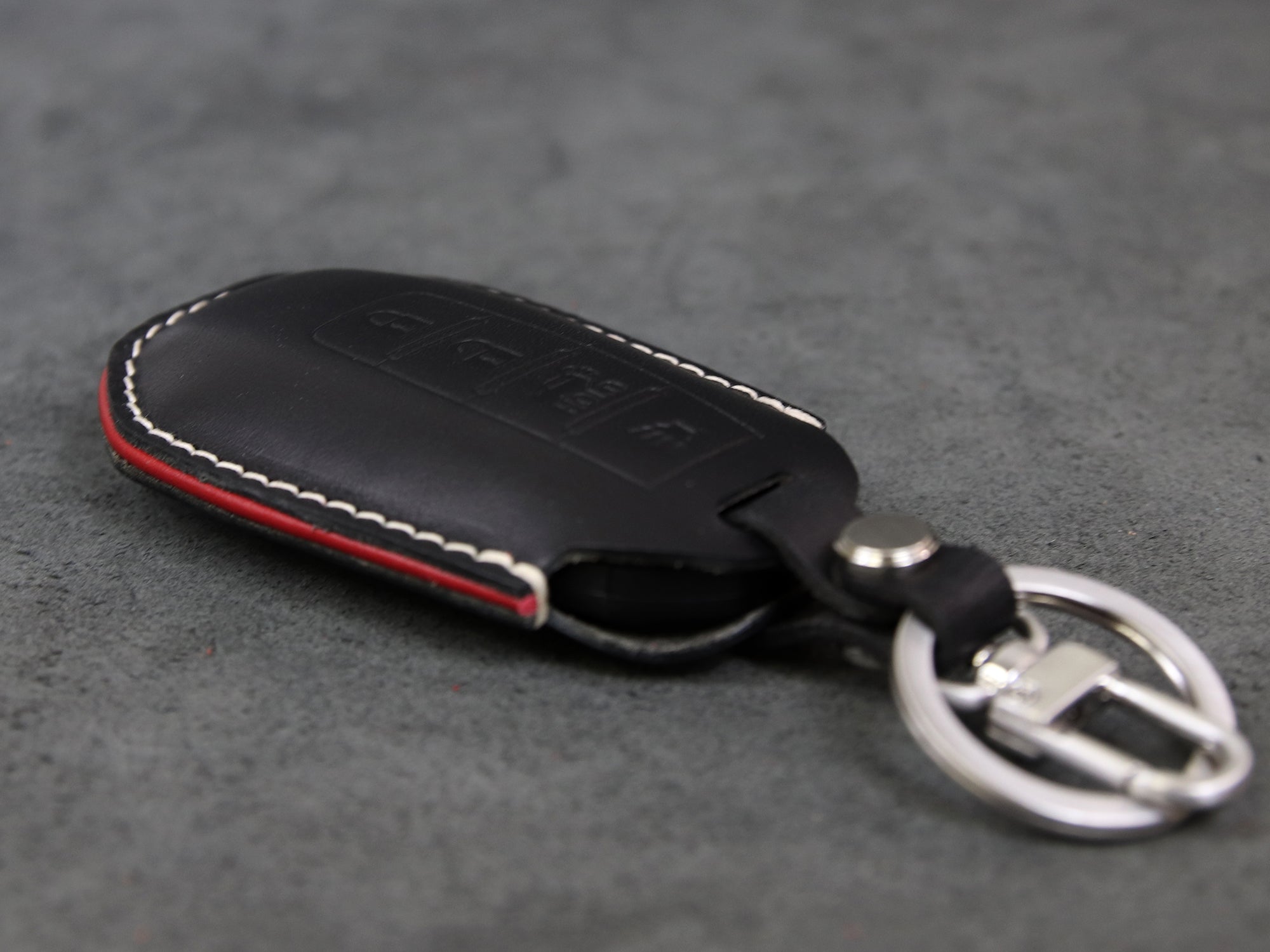 Infiniti [2-4] Leather Key Case - QX60 Q50 - Italian Veg-tanned Leather - 4 Buttons