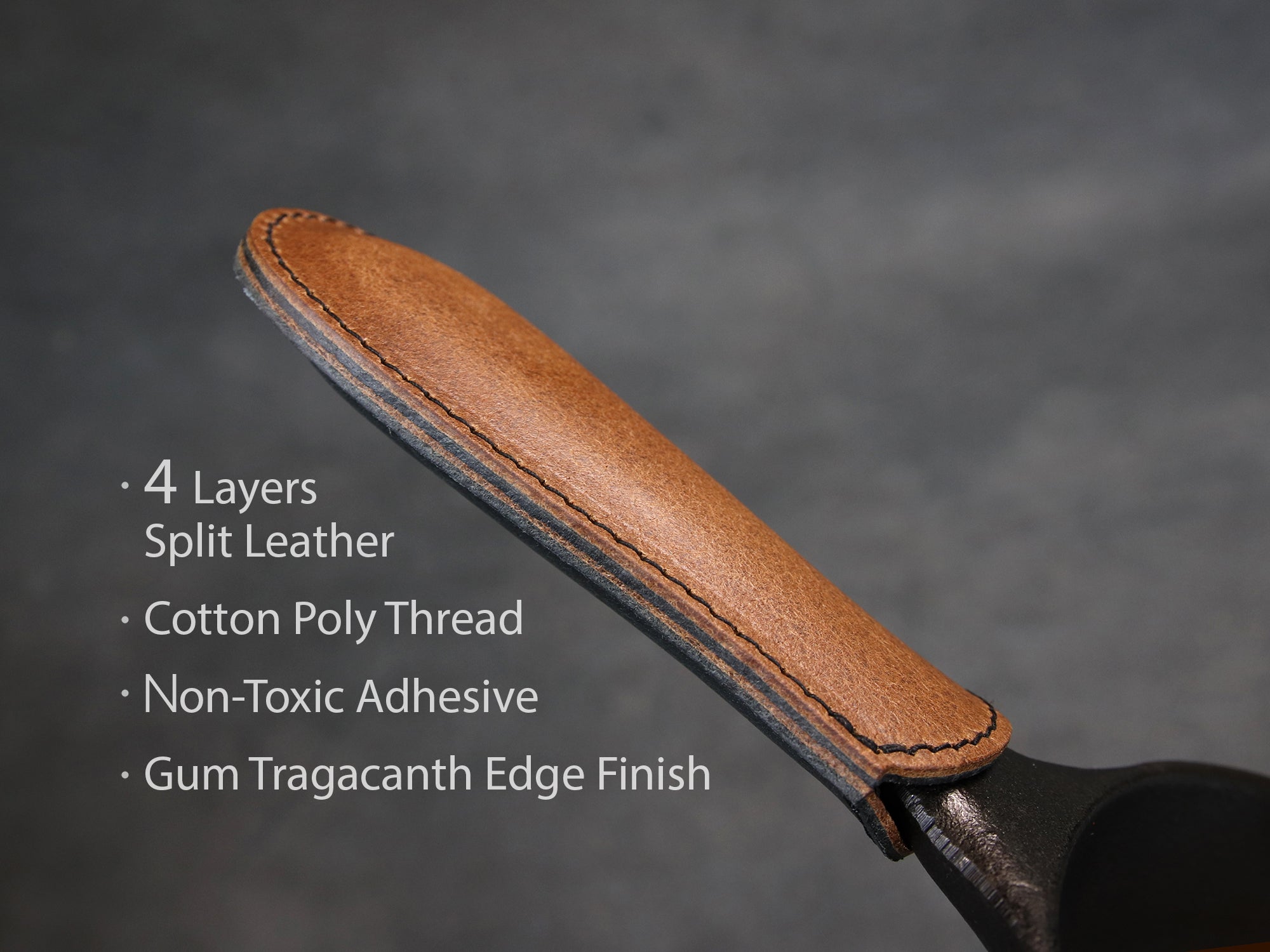 Lodge Pan Handle Cover [LDG-A01] for Cast Iron Skillets - Handmade -Italian Split Leather