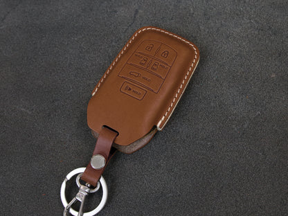 TOYOTA [3-6] SIENNA Leather Key Case -6 Buttons -Italian Premium Veg-Tanned Leather