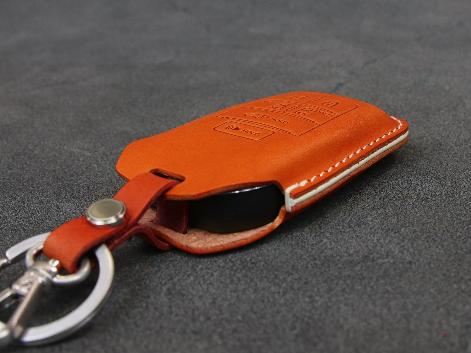 TOYOTA [3-6] SIENNA Leather Key Case -6 Buttons -Italian Premium Veg-Tanned Leather