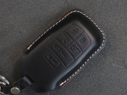 TOYOTA [3-6] SIENNA Leather Key Case -6 Buttons -Italian Premium Veg-Tanned Leather