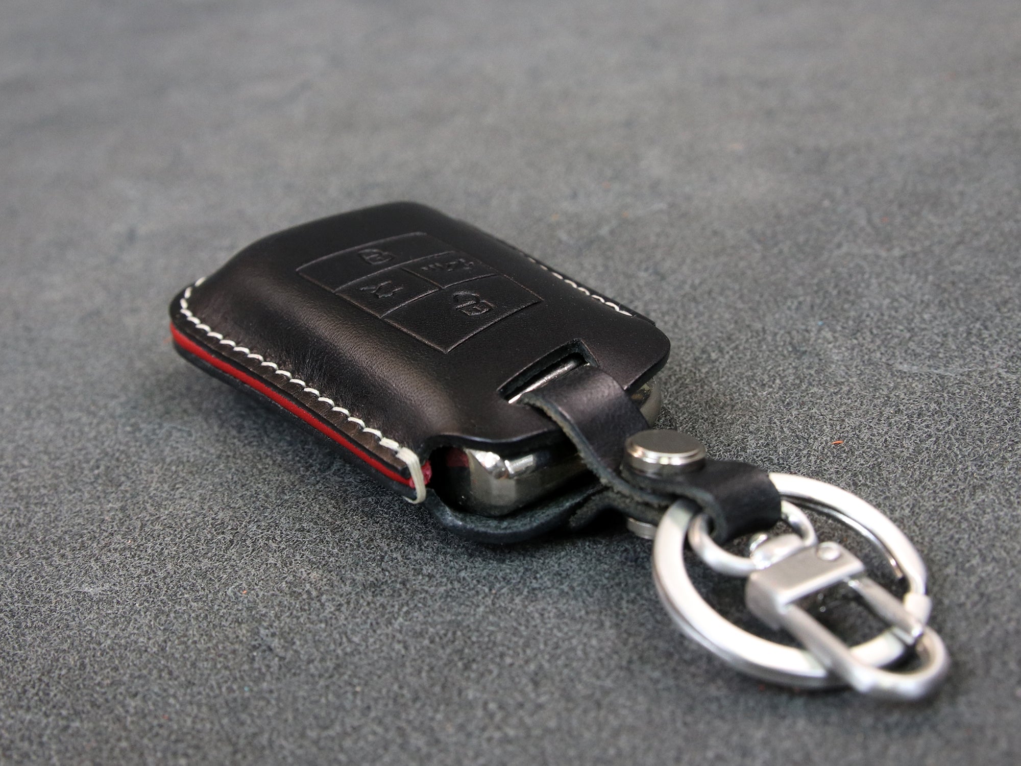 Volkswagen [2-GTI] Leather Key Case - GOLF GTI  - Italian Veg-Tanned Leather