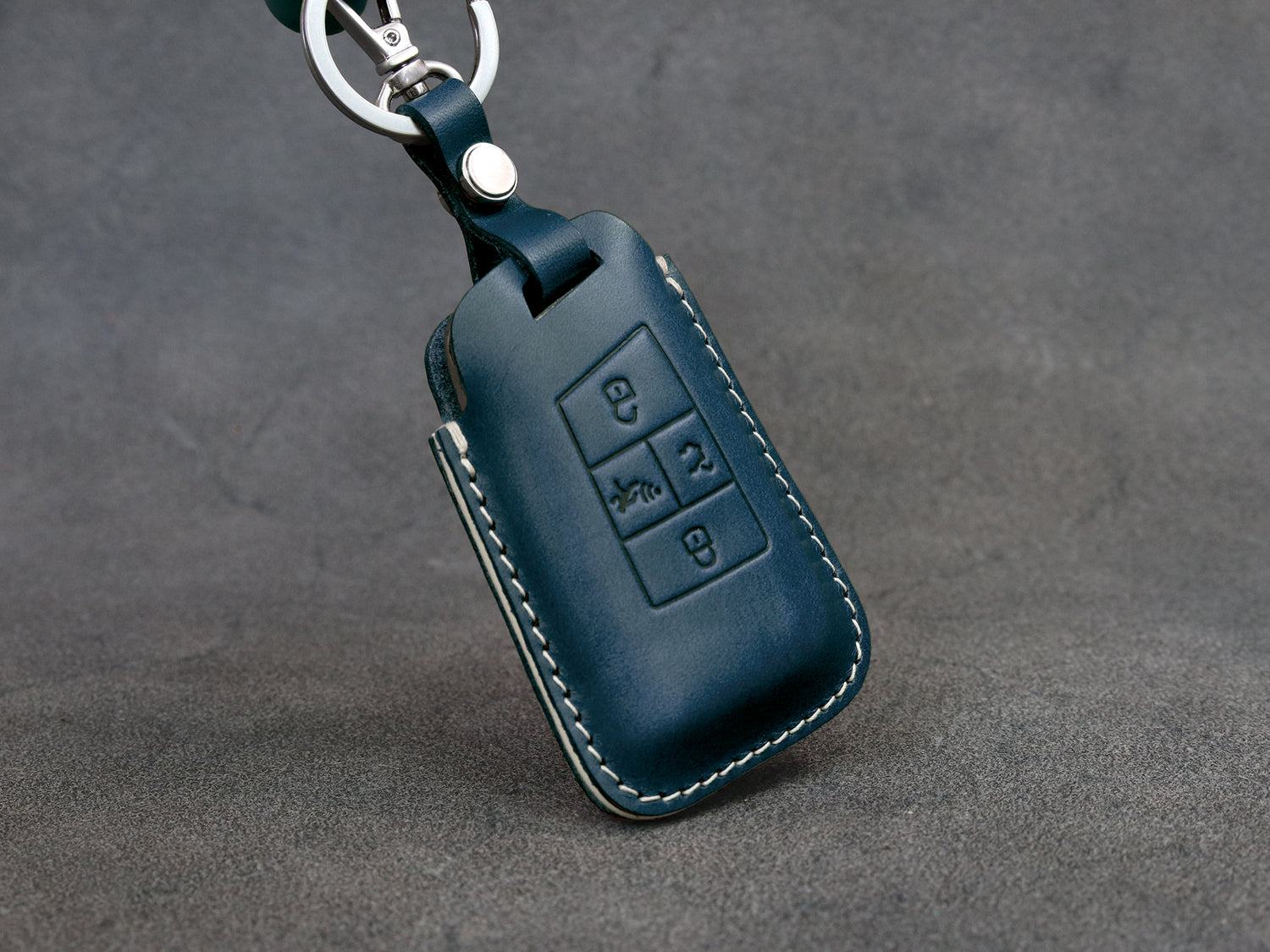 Volkswagen [2-GTI] Leather Key Case - GOLF GTI  - Italian Veg-Tanned Leather