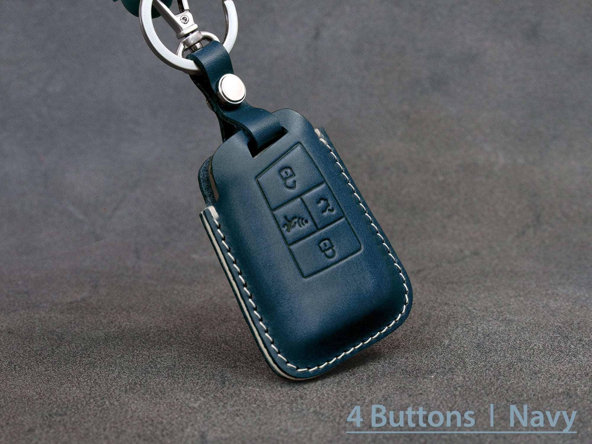 Alcantara key cover (LEK76) for Volkswagen, Skoda, Seat keys incl. keychain  - black