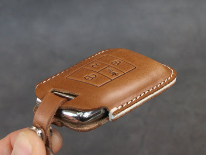 Volkswagen [2-GTI] Leather Key Case - GOLF GTI  - Italian Veg-Tanned Leather