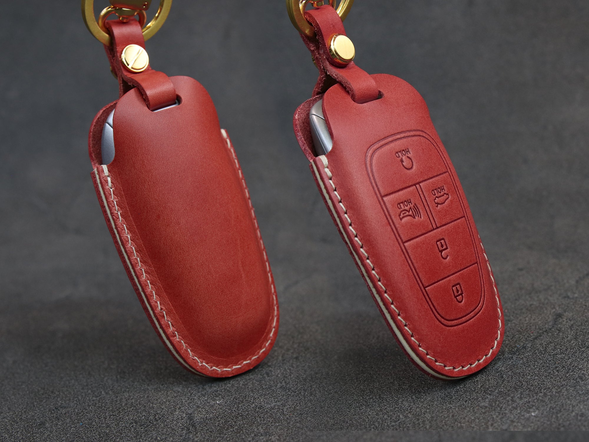 Genesis Series [2] Key Fob Cover Premium Leather Keyless Remote
