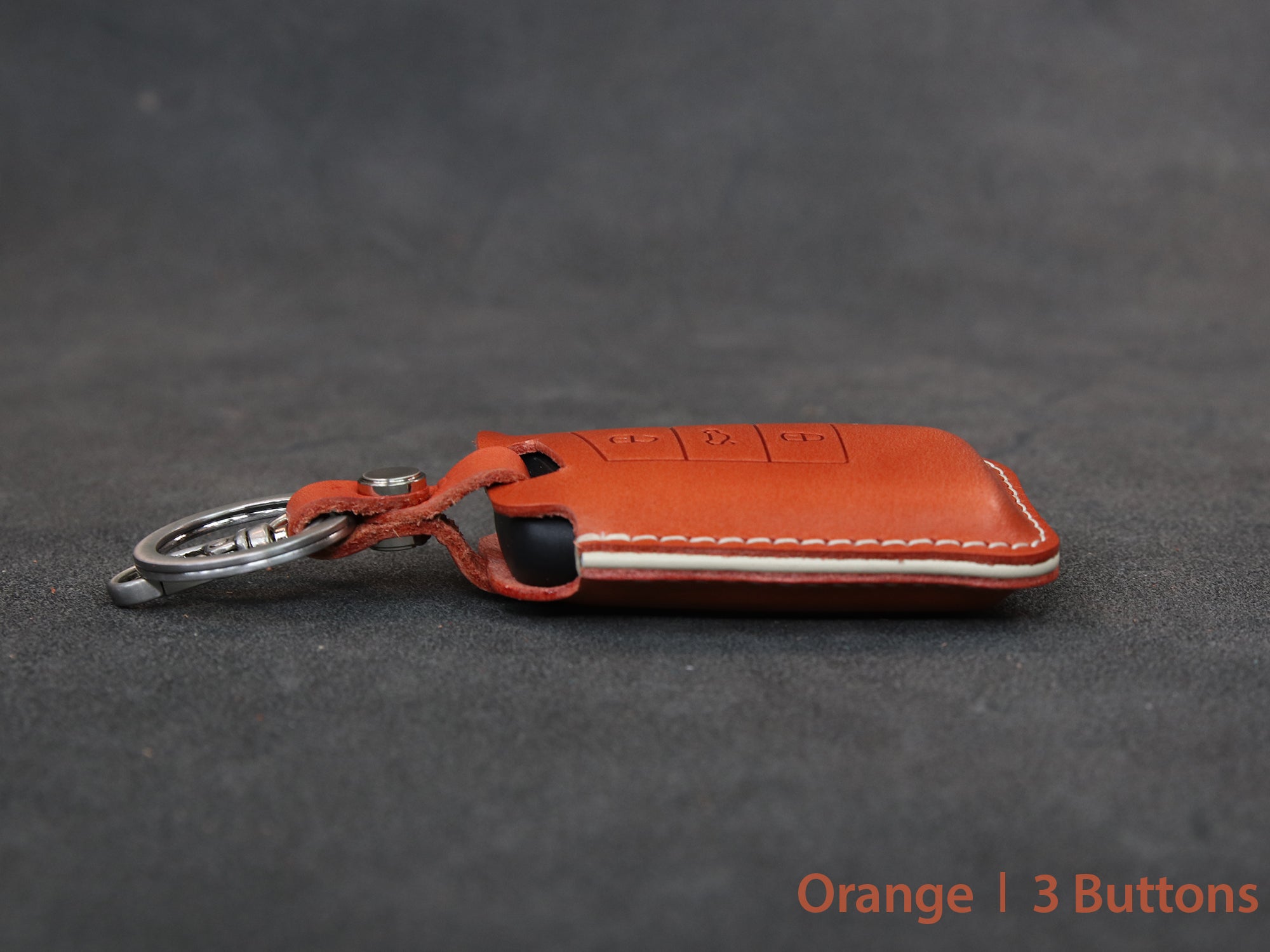 Volkswagen Series [2] Key fob Cover - GOLF, Passat, Tiguan, Skoda, Octavia, Atlas - Italian Veg-Tanned Leather