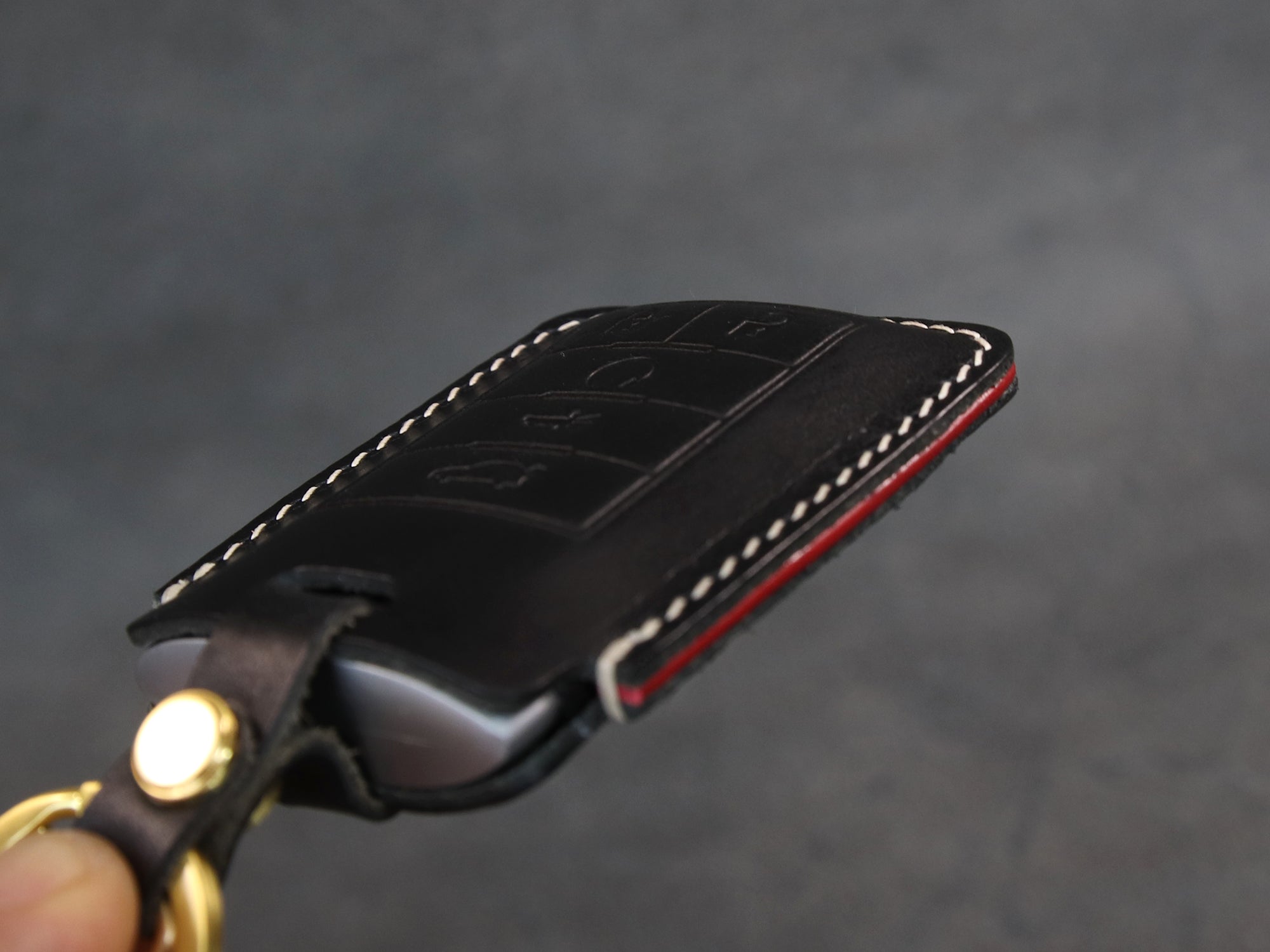 Cadillac / Corvette Series [3] Key Fob Cover srx dts STS XTS CTS Escalade Corvette Key Case Italian Veg-Tanned Leather