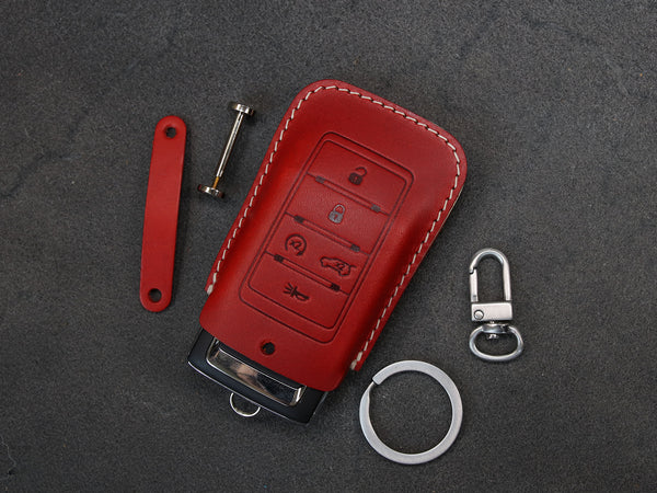 Jeep Series [03] Leather Key Fob Case - Wagoneer, Cherokee, Grand Cherokee, Grand Wagoneer