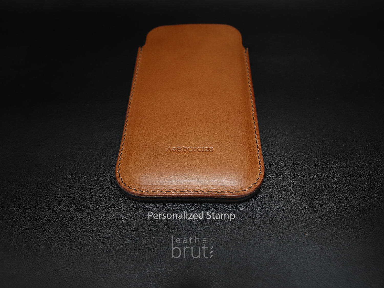 Leather Sleeve for iPhone 12 / 12 Pro, 13 / 13 Pro, 14 / 14 Pro -LAYERS SERIES- Apple iPhone Cover - Italian Veg-Tanned Leather - Handcrafted in USA