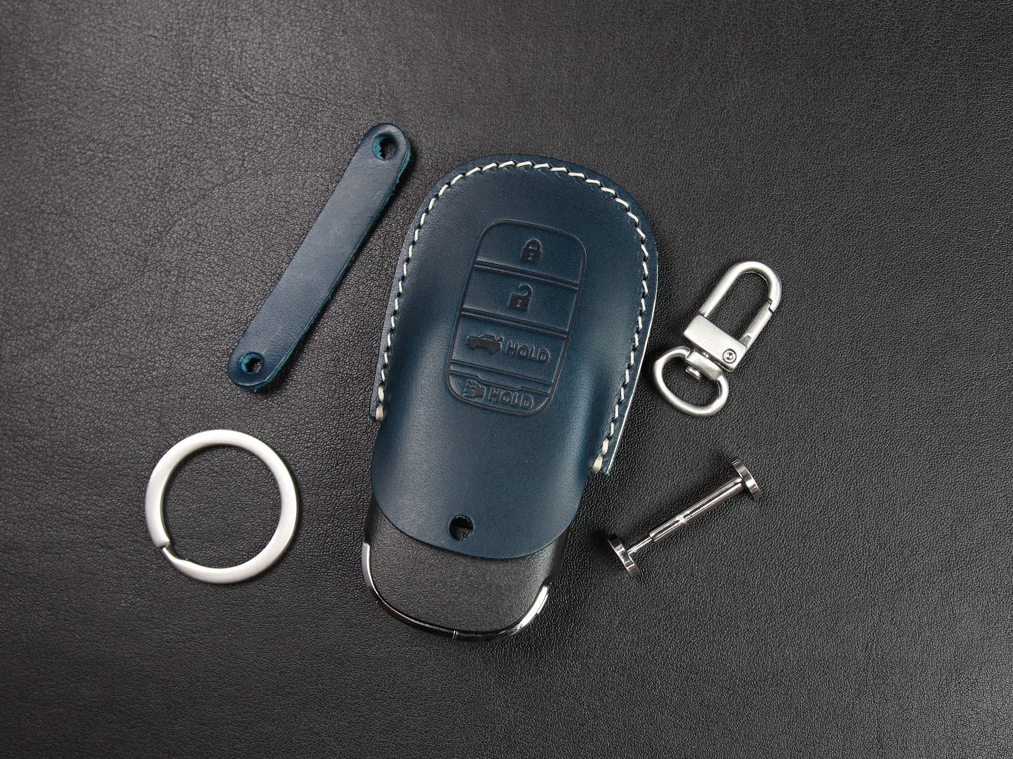 Honda [2] Series Leather Key Fob Case for Accord Civic