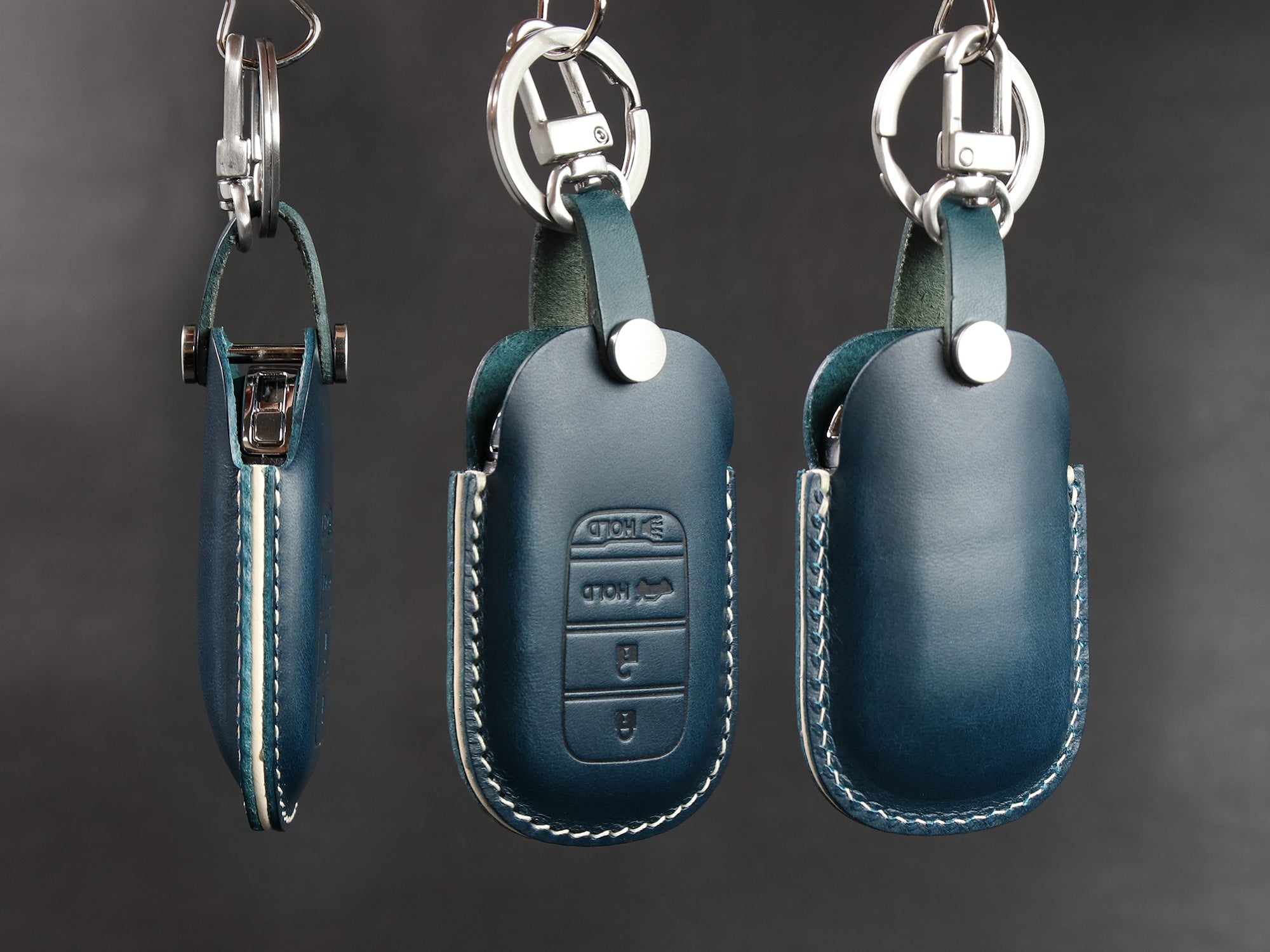 Honda [2] Series Leather Key Fob Case for Accord Civic