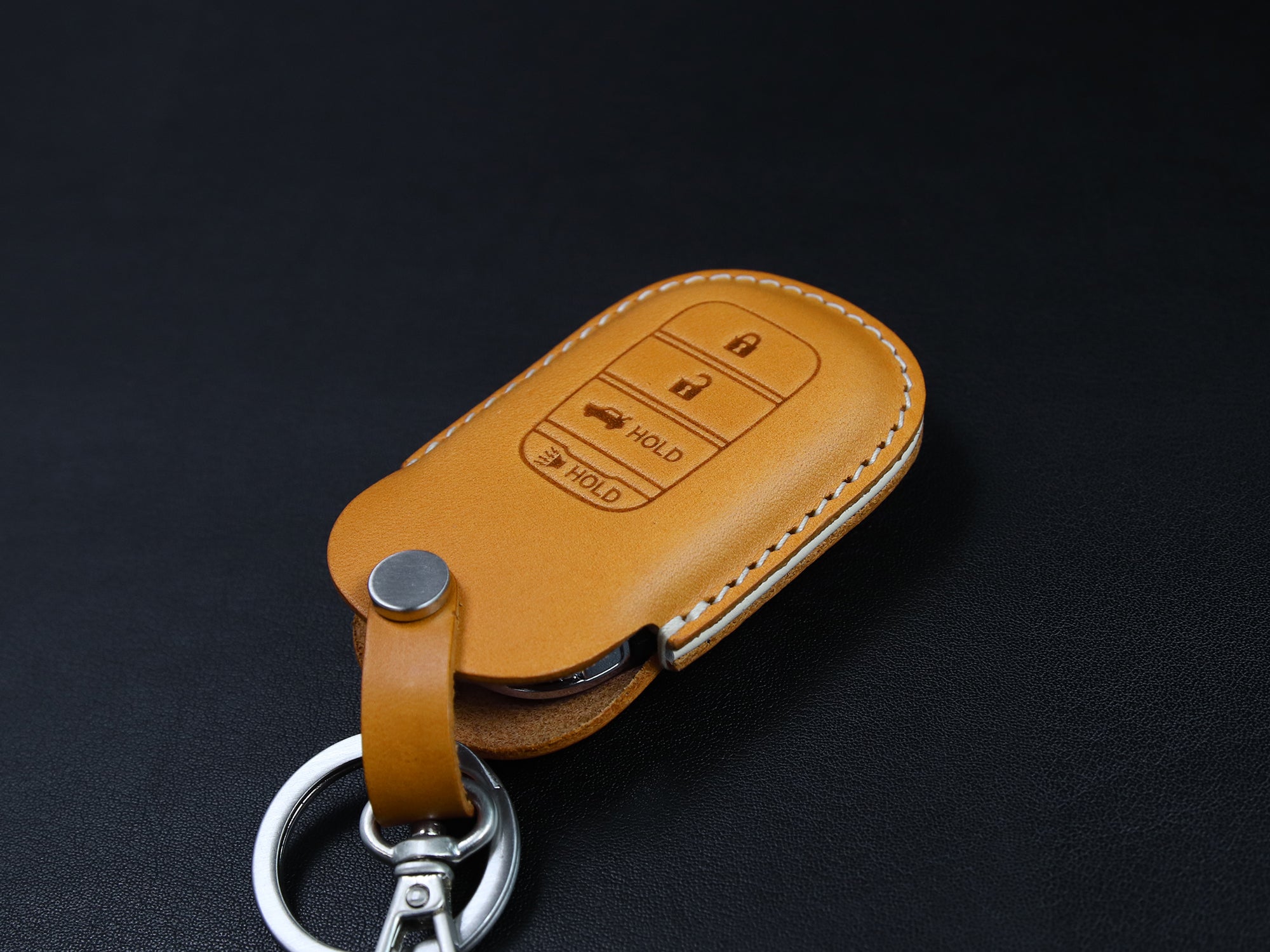 Honda [2] Series Leather Key Fob Case for Accord Civic