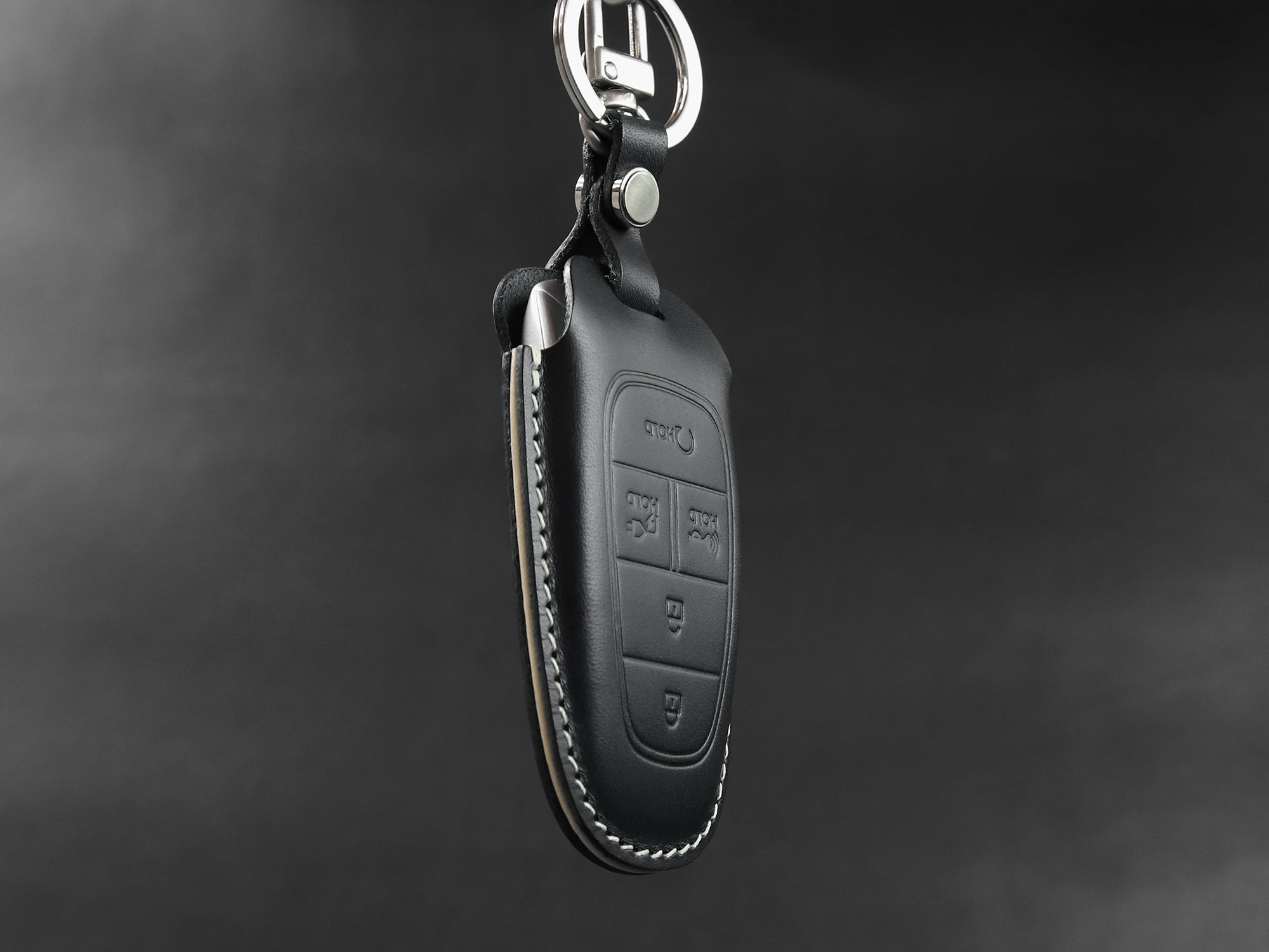 Hyundai Series [3] Key Fob Cover Premium Leather Keyless Remote Car Key  Case Grandeur Santa Fe Sonata Tucson Nexo Car Accessory