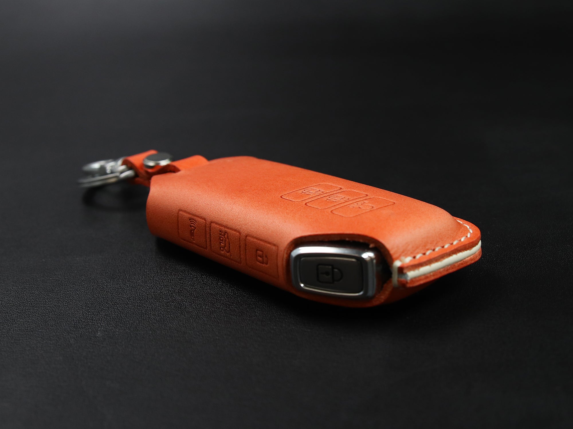 KIA [3]  Key Fob Cover - EV6 Sportage - Handcrafted in USA - Italian Veg-Tanned Leather