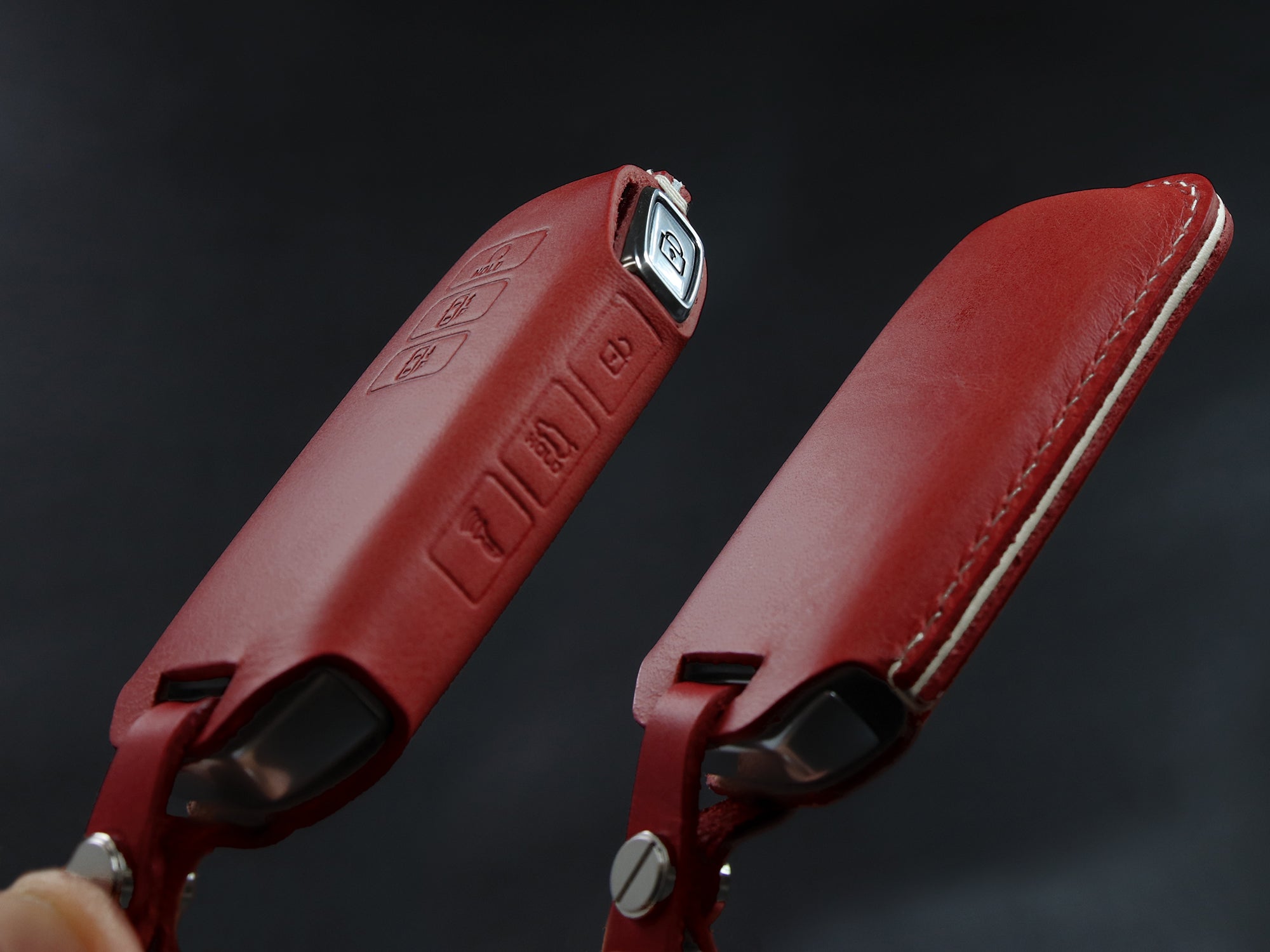 KIA [3]  Key Fob Cover - EV6 Sportage - Handcrafted in USA - Italian Veg-Tanned Leather
