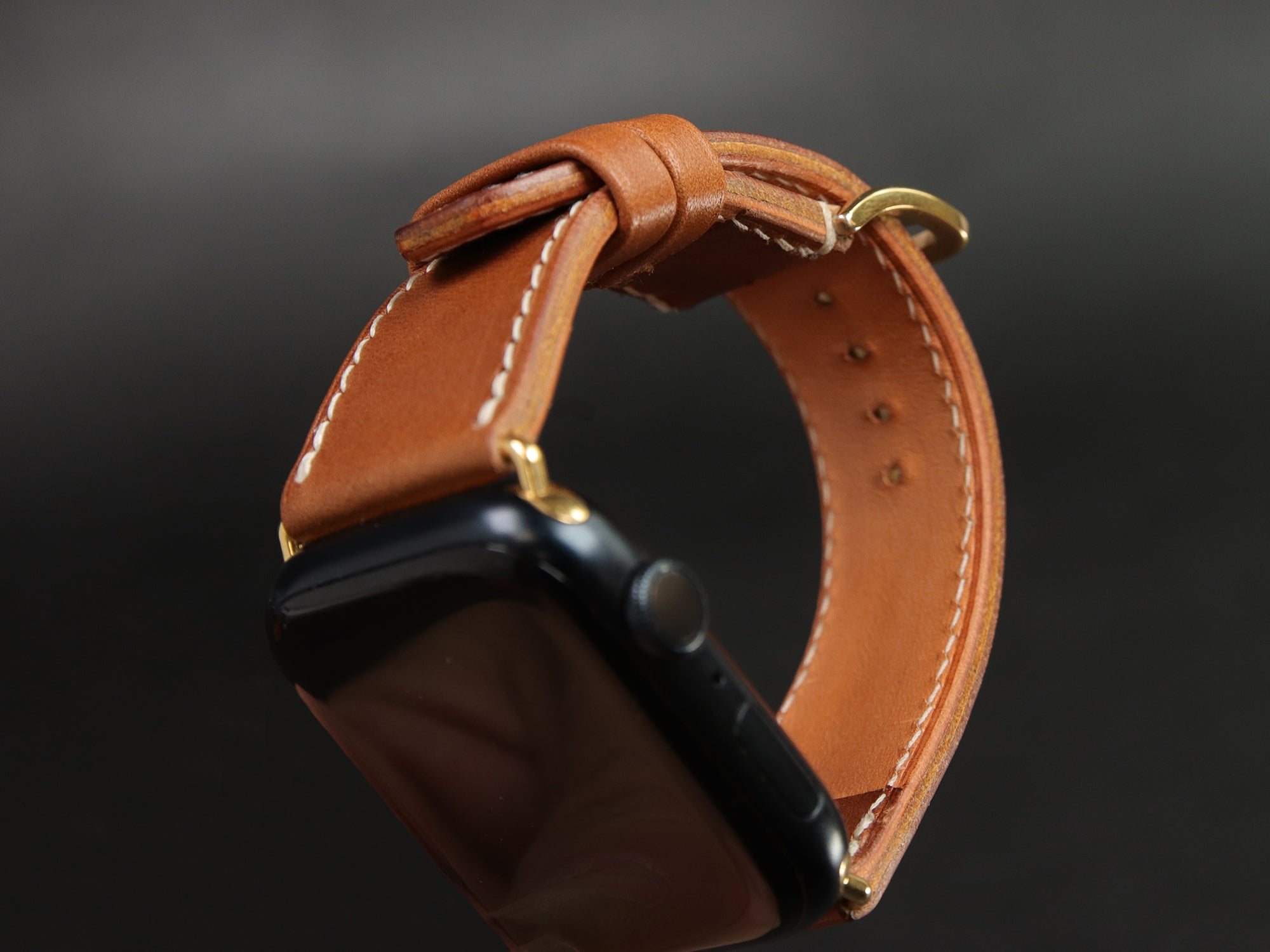 Apple Watch Leather Band - Brown -[V1] - Italian Veg-Tanned Leather - Handcrafted in USA