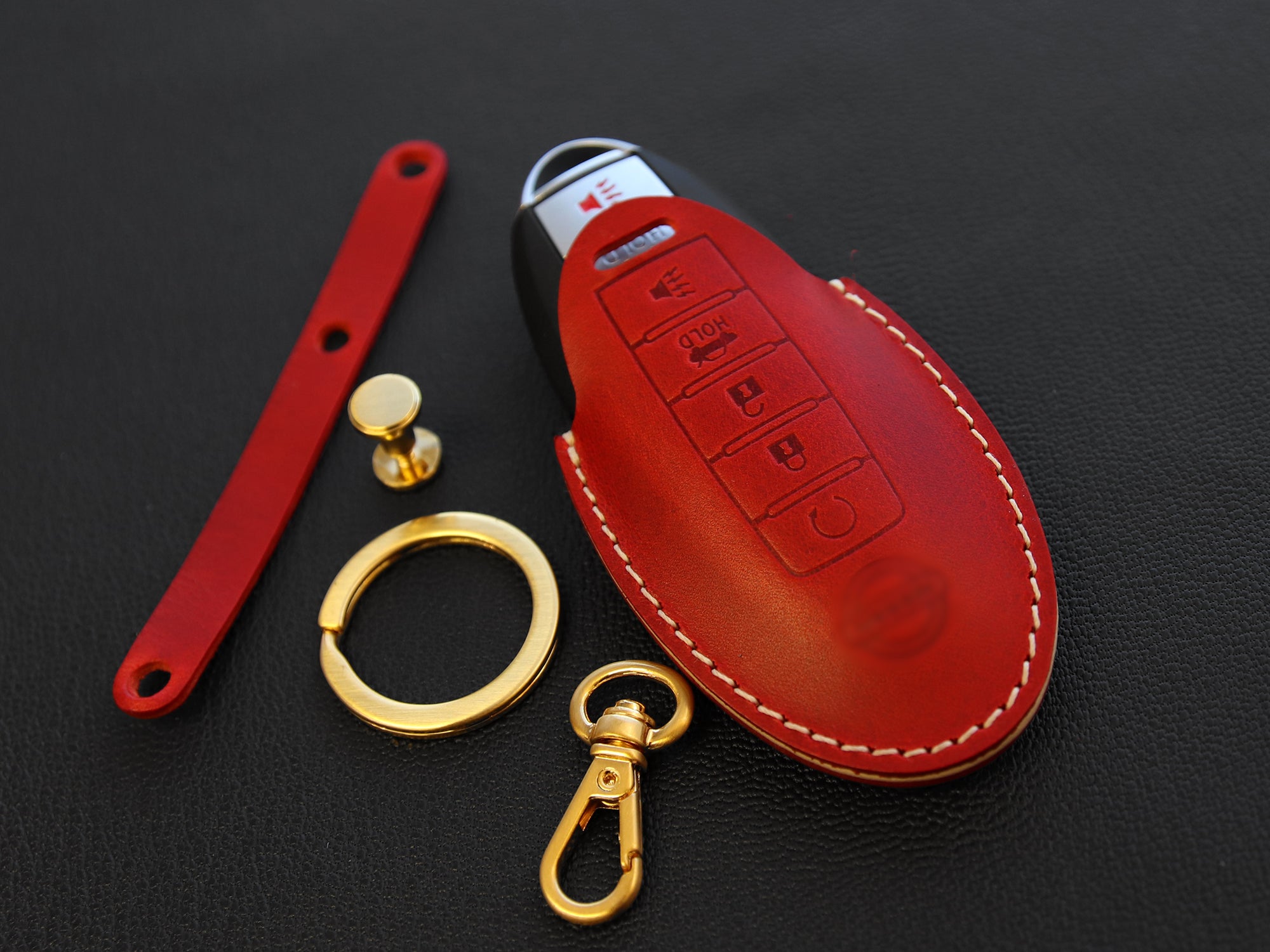 Nissan [1-5]  Key Fob Leather Case - Armada Murano Maxima Altima Sedan Pathfinder