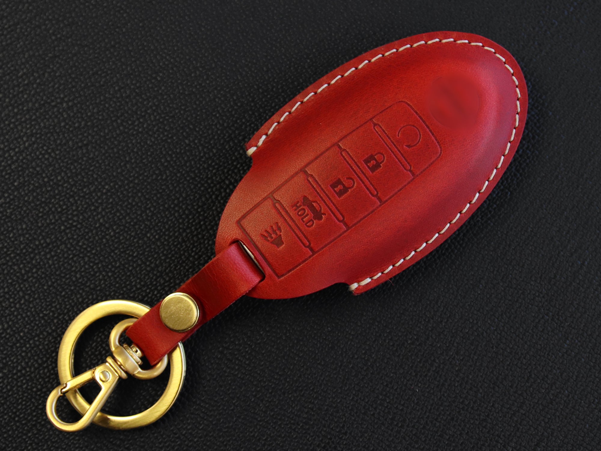 Nissan [1-5]  Key Fob Leather Case - Armada Murano Maxima Altima Sedan Pathfinder