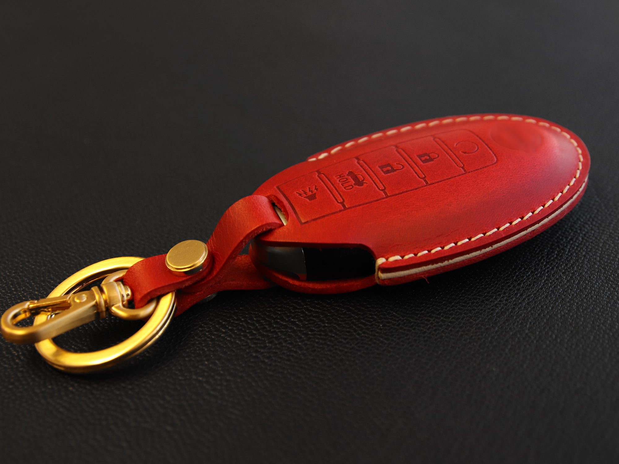 Nissan [1-5]  Key Fob Leather Case - Armada Murano Maxima Altima Sedan Pathfinder