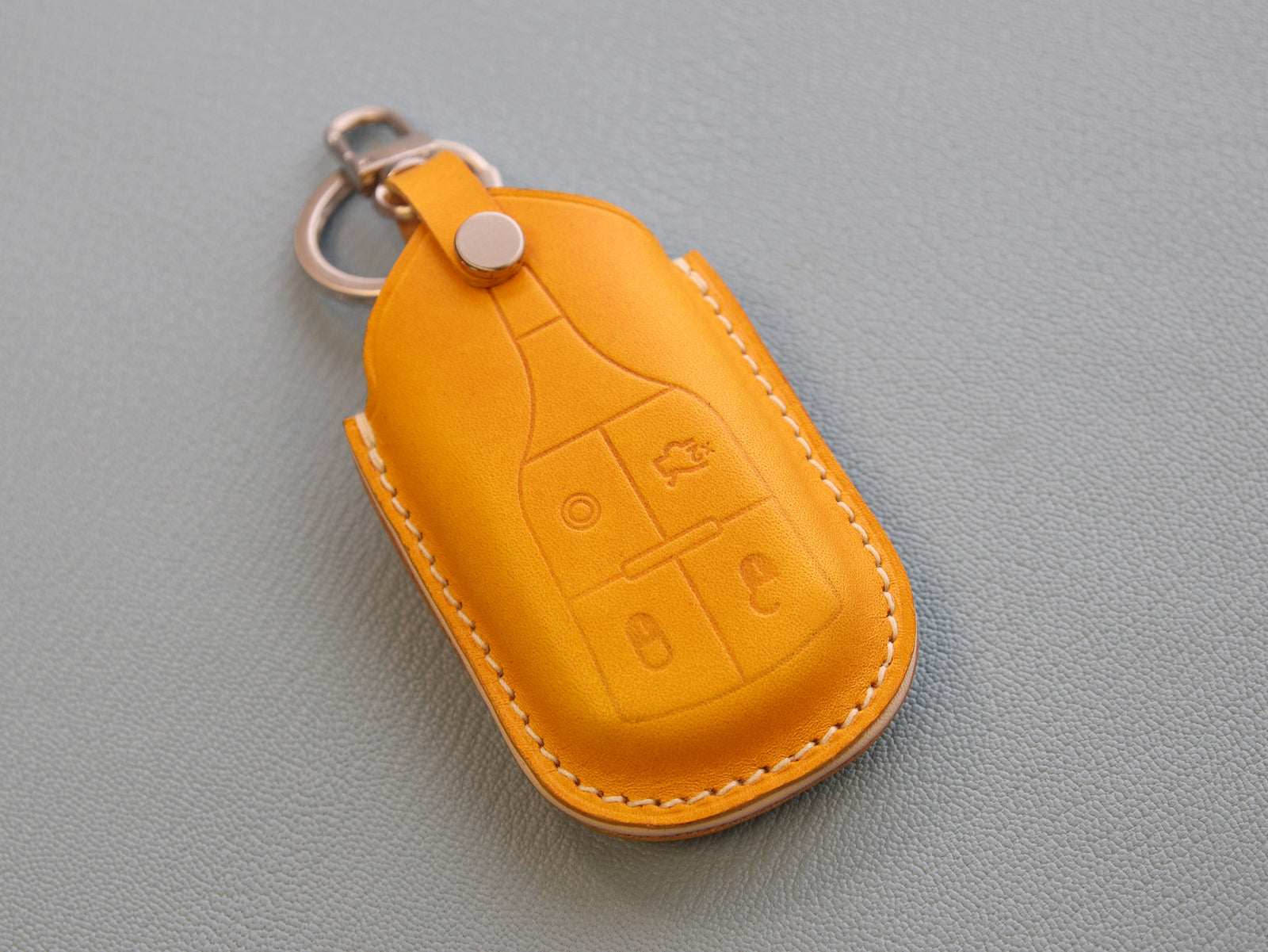 Maserati Series [1] Leather Car Key Fob Sleeve for LEVANTE QUATTROPORTE GHIBLI -Italian Veg-Tanned Leather