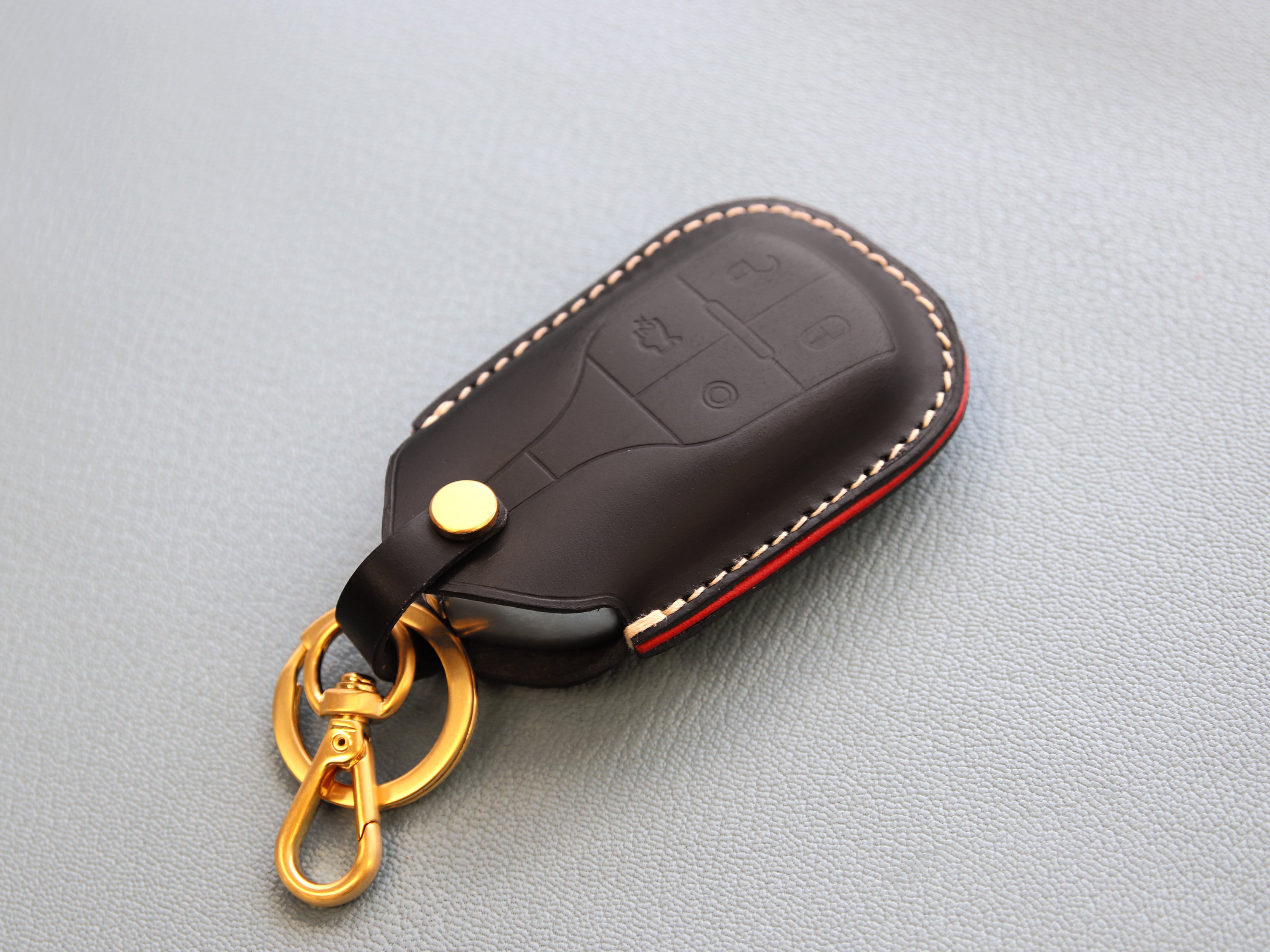 Maserati Series [1] Leather Car Key Fob Sleeve for LEVANTE QUATTROPORTE GHIBLI -Italian Veg-Tanned Leather
