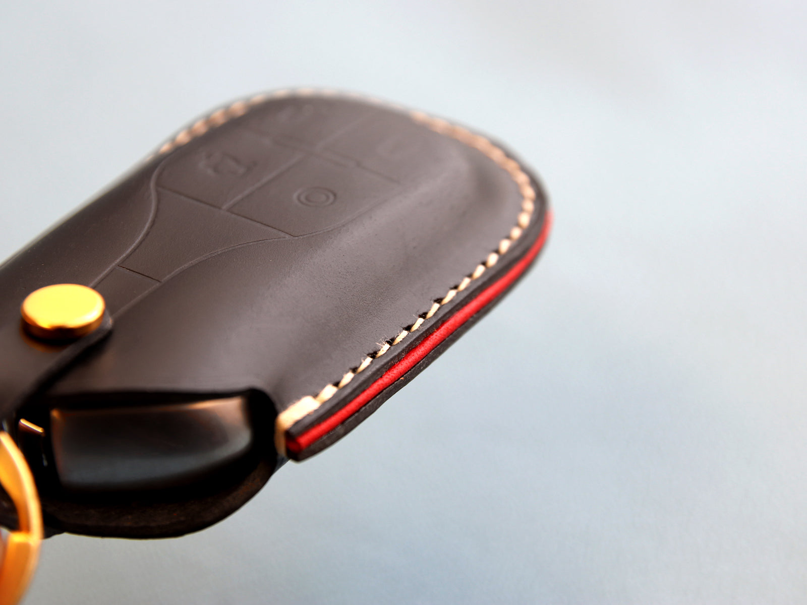 Maserati Series [1] Leather Car Key Fob Sleeve for LEVANTE QUATTROPORTE GHIBLI -Italian Veg-Tanned Leather
