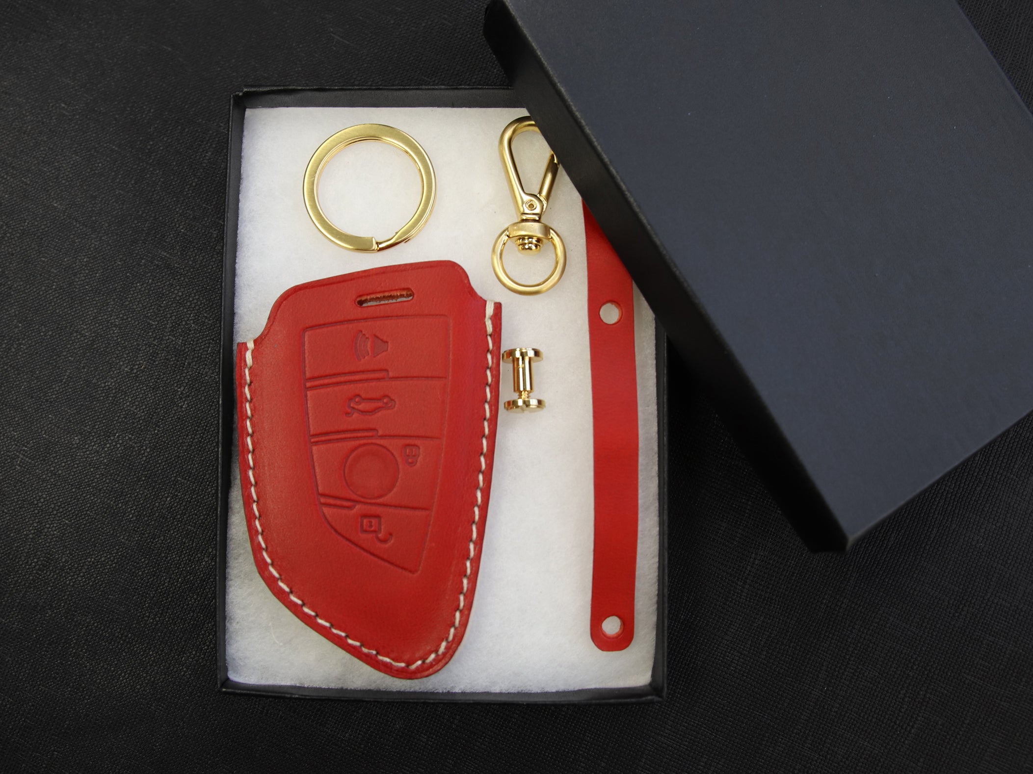 BMW [01] Series Key Fob Leather Case - X1, X3, X5, X6, 2, 5, 6, 7 Series