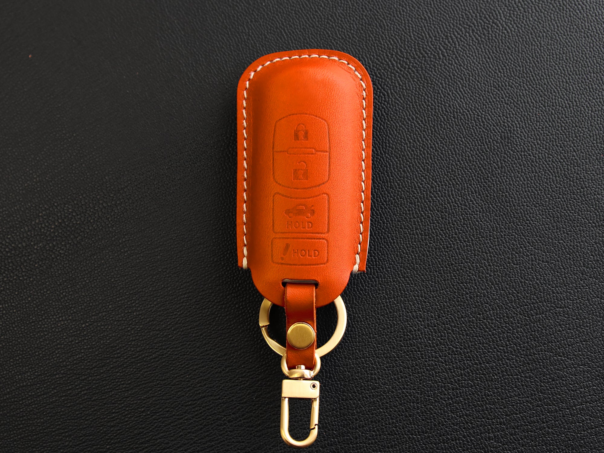 Mazda [1-4] Key Fob Cover Case Leather Sleeve Keyless Entry - Mazda 3 6 CX-7 CX-9 MX-5 Miata - 4 Buttons Smart Key -Italian Leather