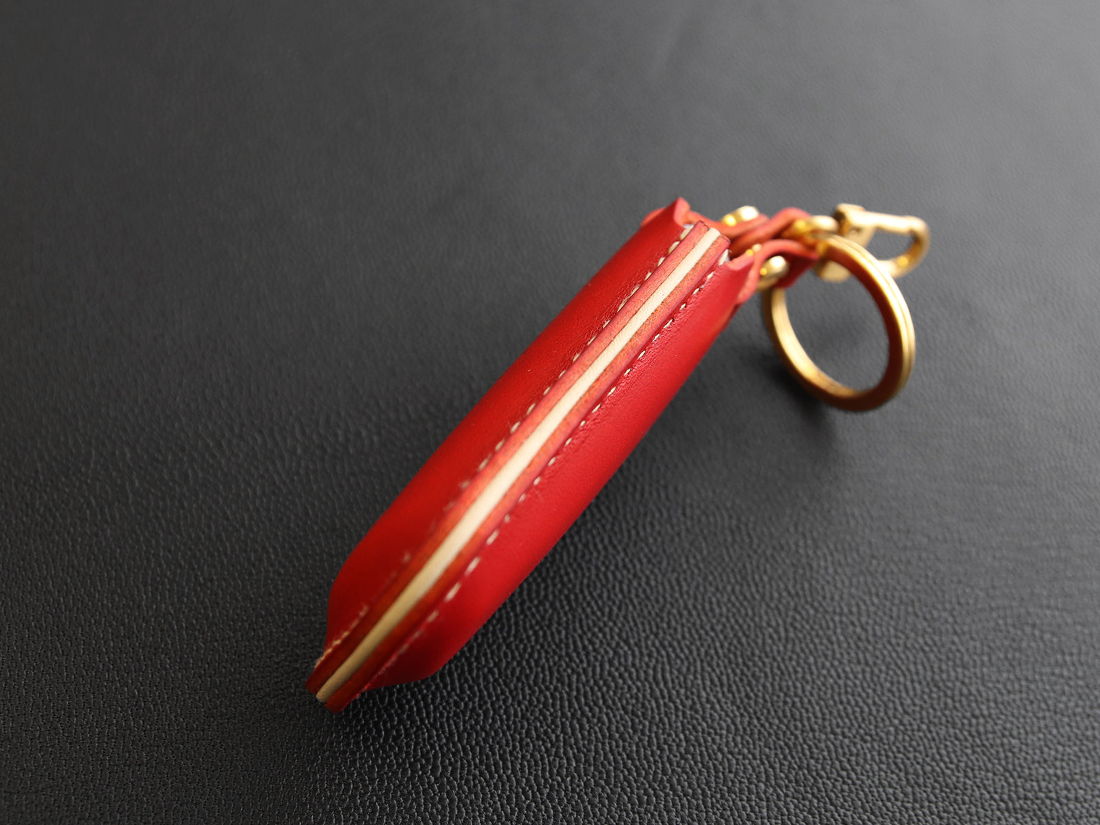 Mazda 6 Keychain & Keyring - Red Premium Leather