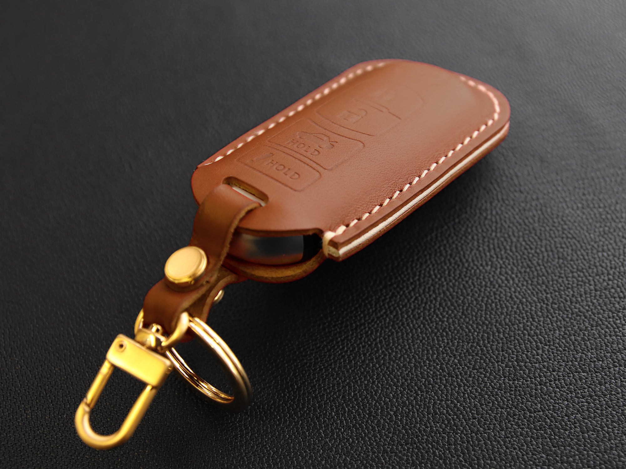 Mazda [1-4] Key Fob Cover Case Leather Sleeve Keyless Entry - Mazda 3 6 CX-7 CX-9 MX-5 Miata - 4 Buttons Smart Key -Italian Leather