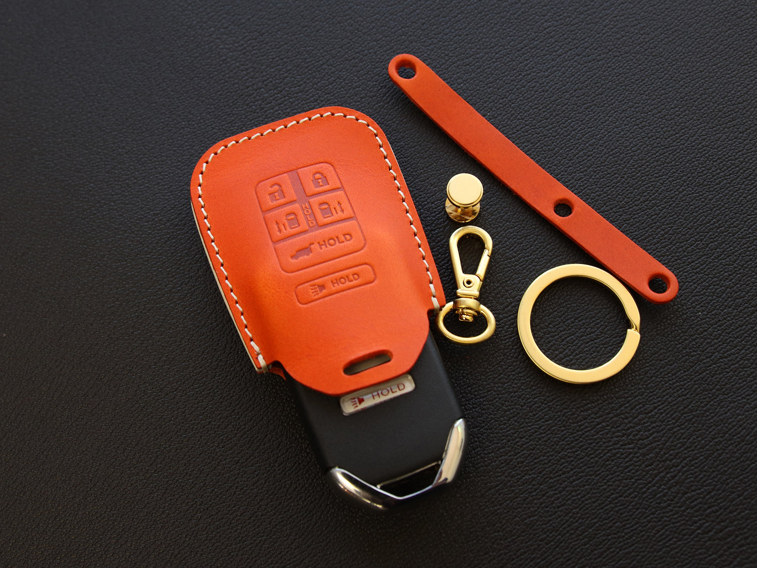 Honda [1-6] Key Fob Leather Case - Odyssey